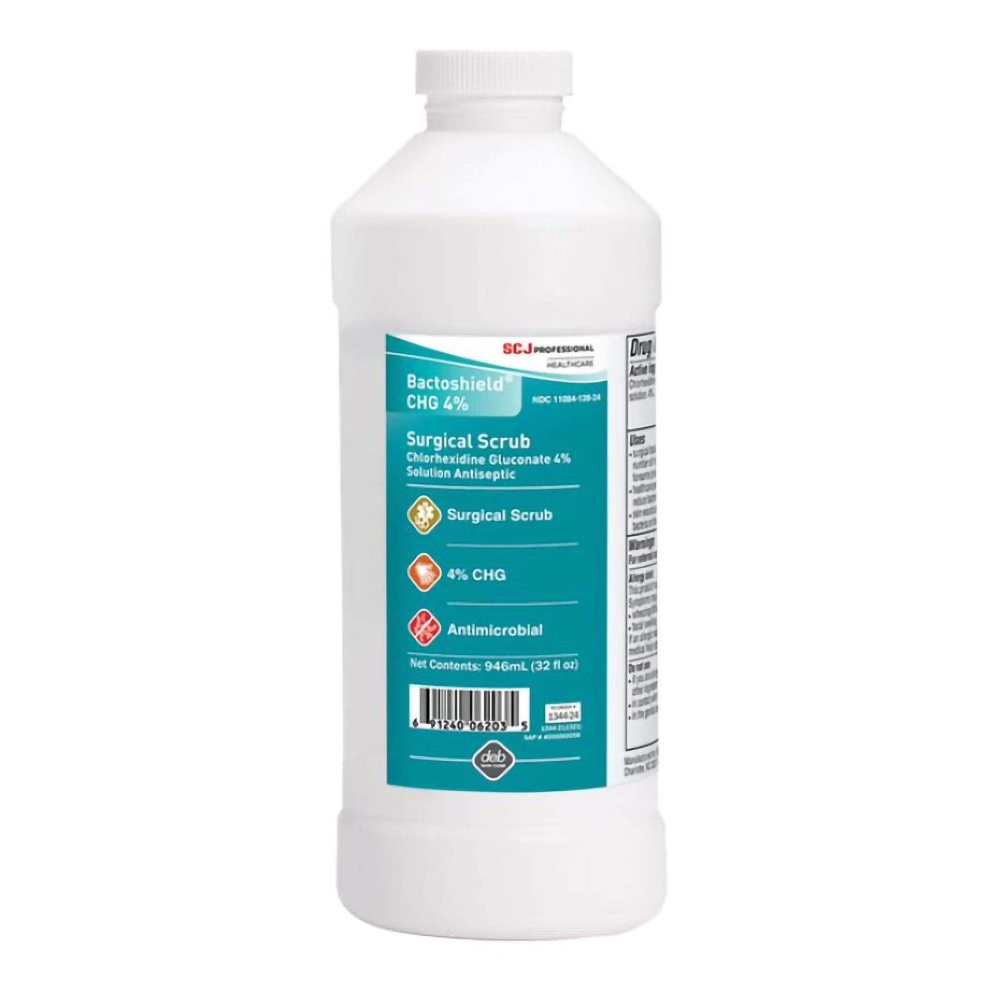 SC Johnson Professional USA Inc - 134424 Surgical Scrub Solution Bactoshield® 32 oz. Bottle 4% Strength CHG (Chlorhexidine Gluconate) NonSterile