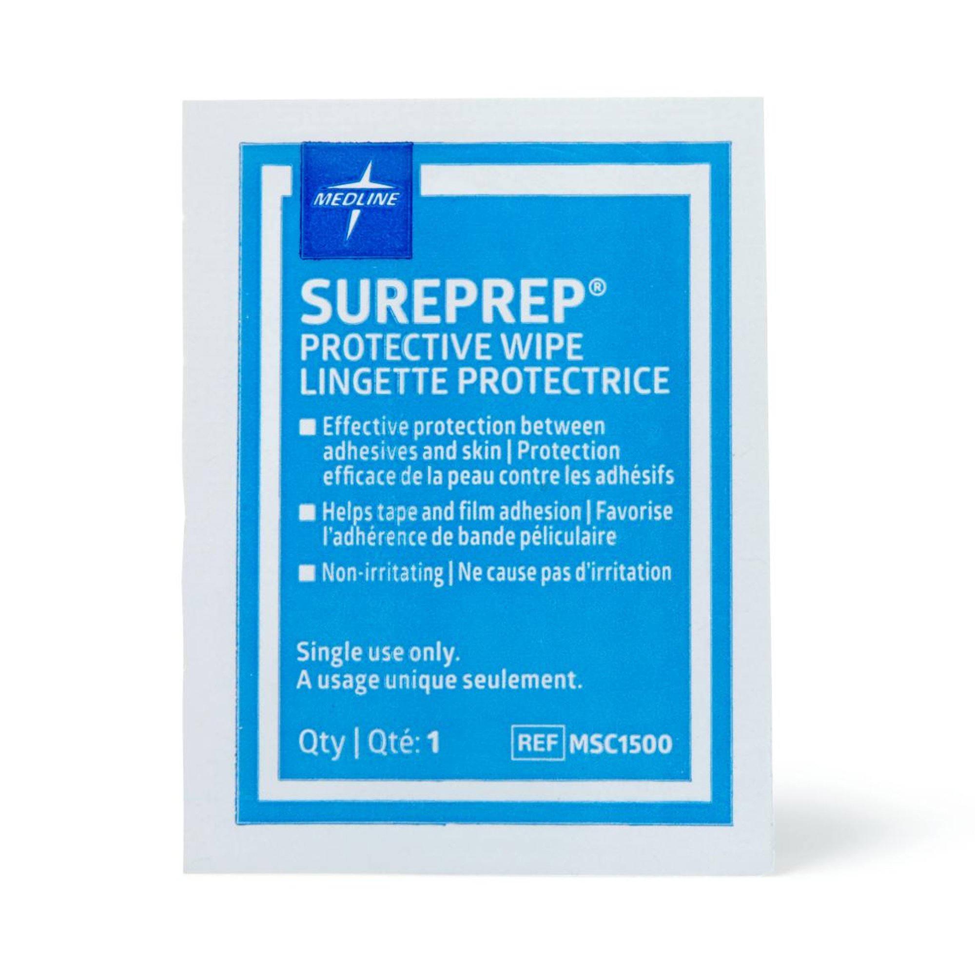 Medline MSC1500 - Sureprep® Skin Barrier Wipe - 1/Each, 50/Box, 1000/Case