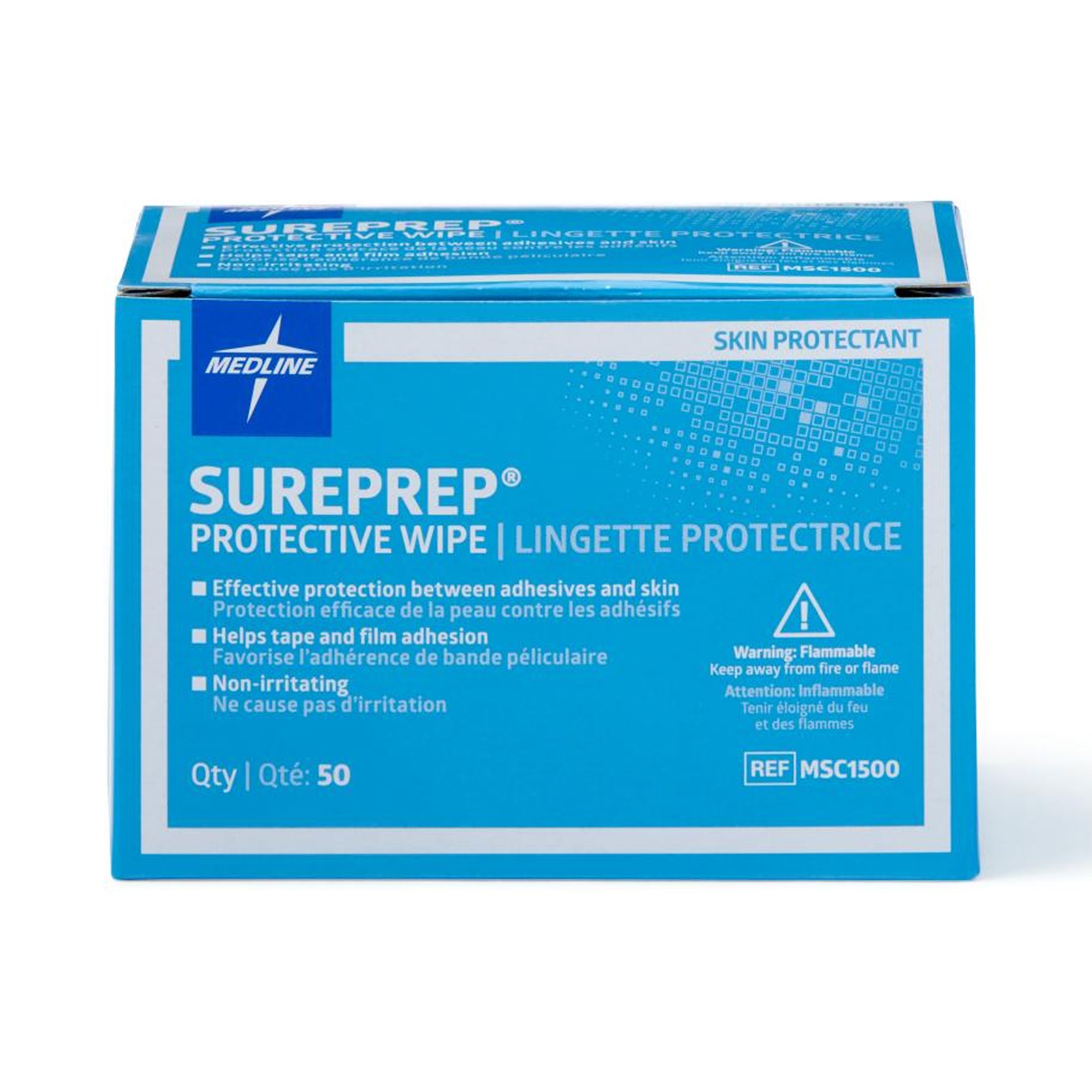 Medline MSC1500 - Sureprep® Skin Barrier Wipe - 1/Each, 50/Box, 1000/Case