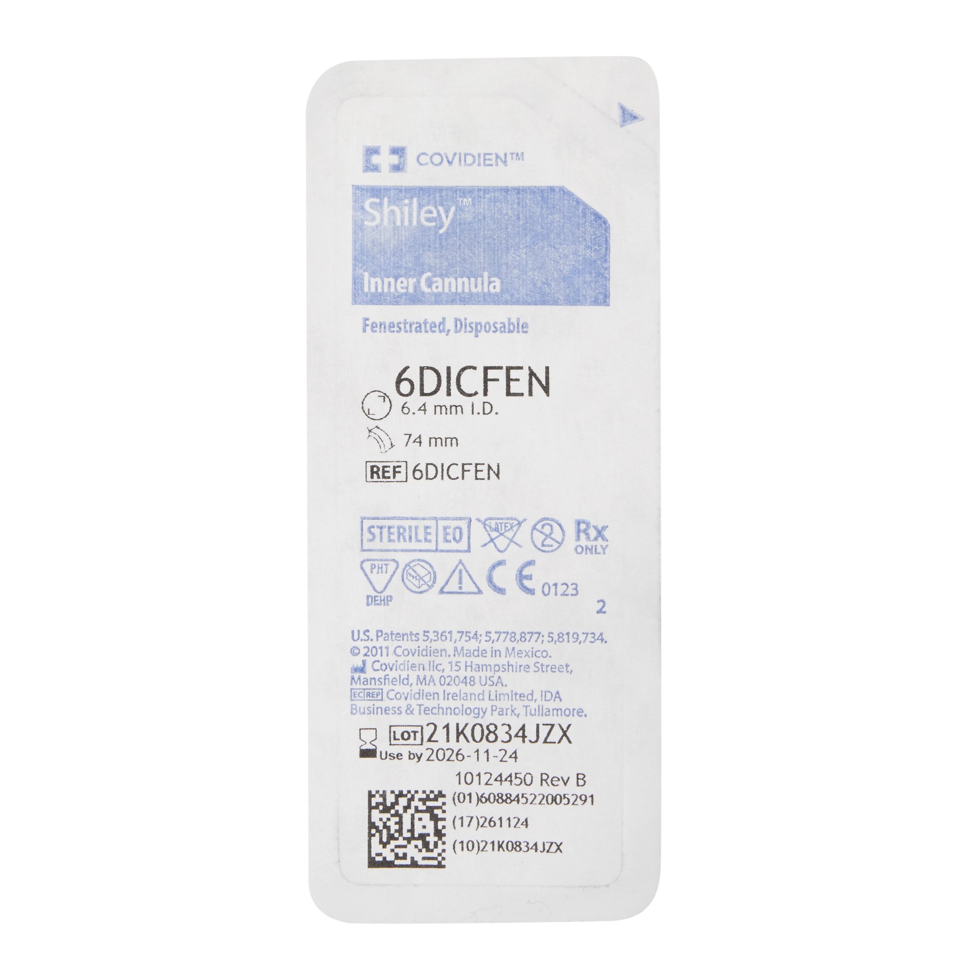 Medtronic MITG - 6DICFEN Shiley™ Size 6 Inner Fenestrated Tracheostomy Cannula