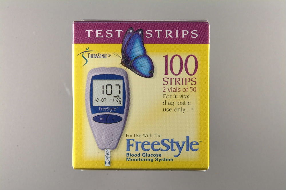 Abbott - 99073012101 Blood Glucose Test Strips FreeStyle Lite® 100 Strips per Pack For Freestyle Lite ® Monitor System
