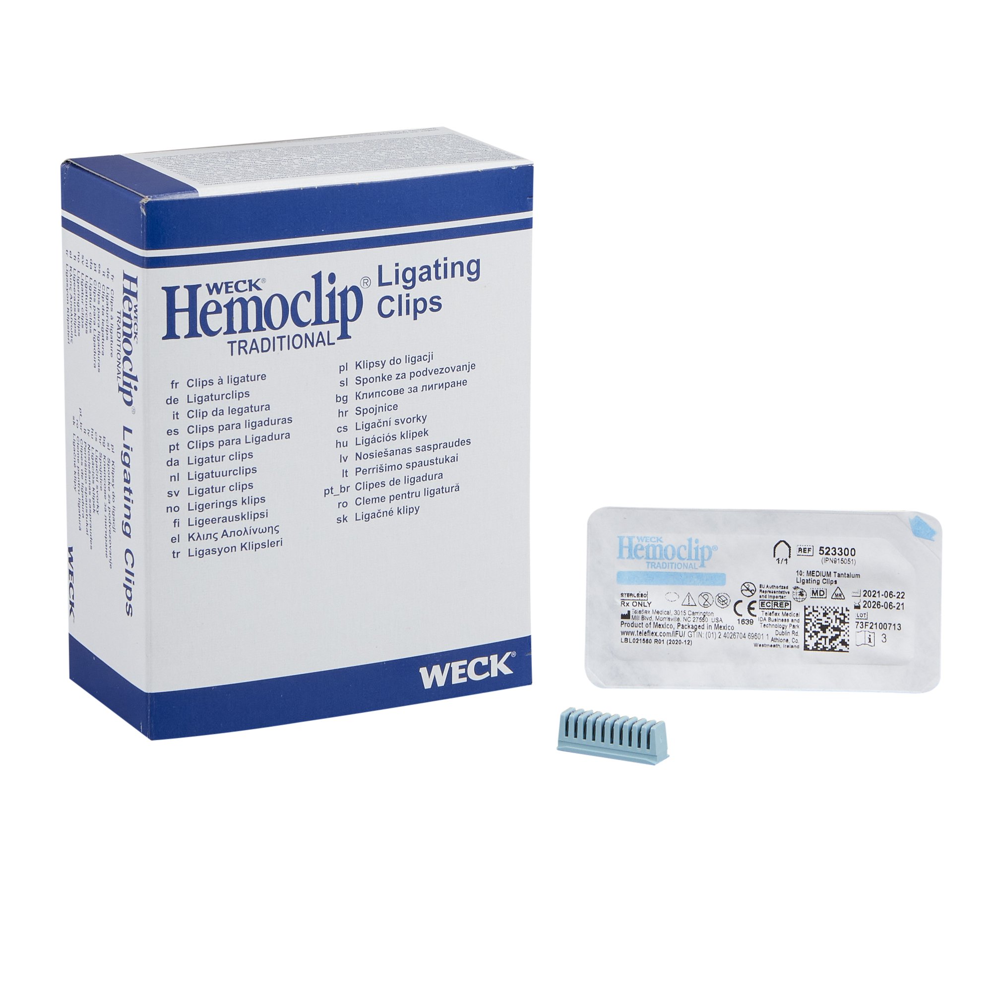 Teleflex Medical 523300 - Hemoclip® Ligating Clip - 1/Cartridge, 20/Box
