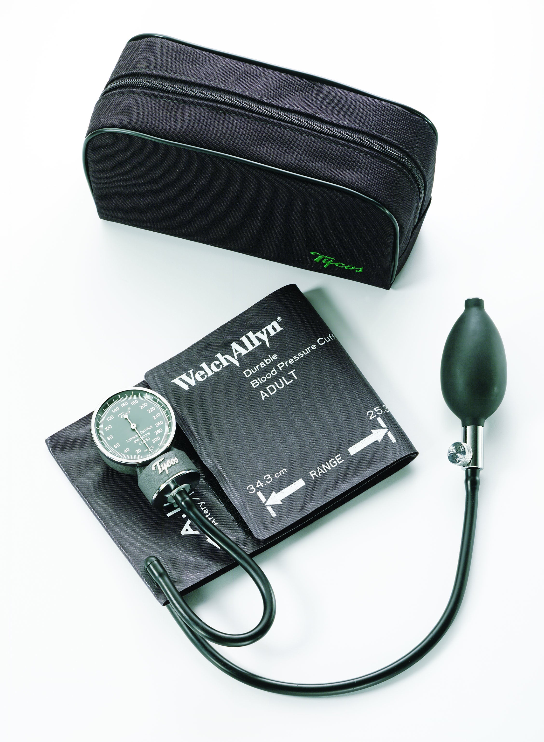 Welch Allyn - 5090-02CB Aneroid Sphygmomanometer Unit Tycos® Adult Cuff Arm Nylon Cuff 25 - 34 cm Pocket Aneroid