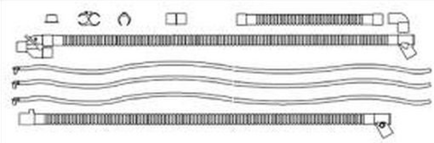Fisher & Paykel - RT111 Ventilator Circuit RT-Series Corrugated Tube Dual Limb Adult Without Breathing Bag Single Patient Use Heated Circuit