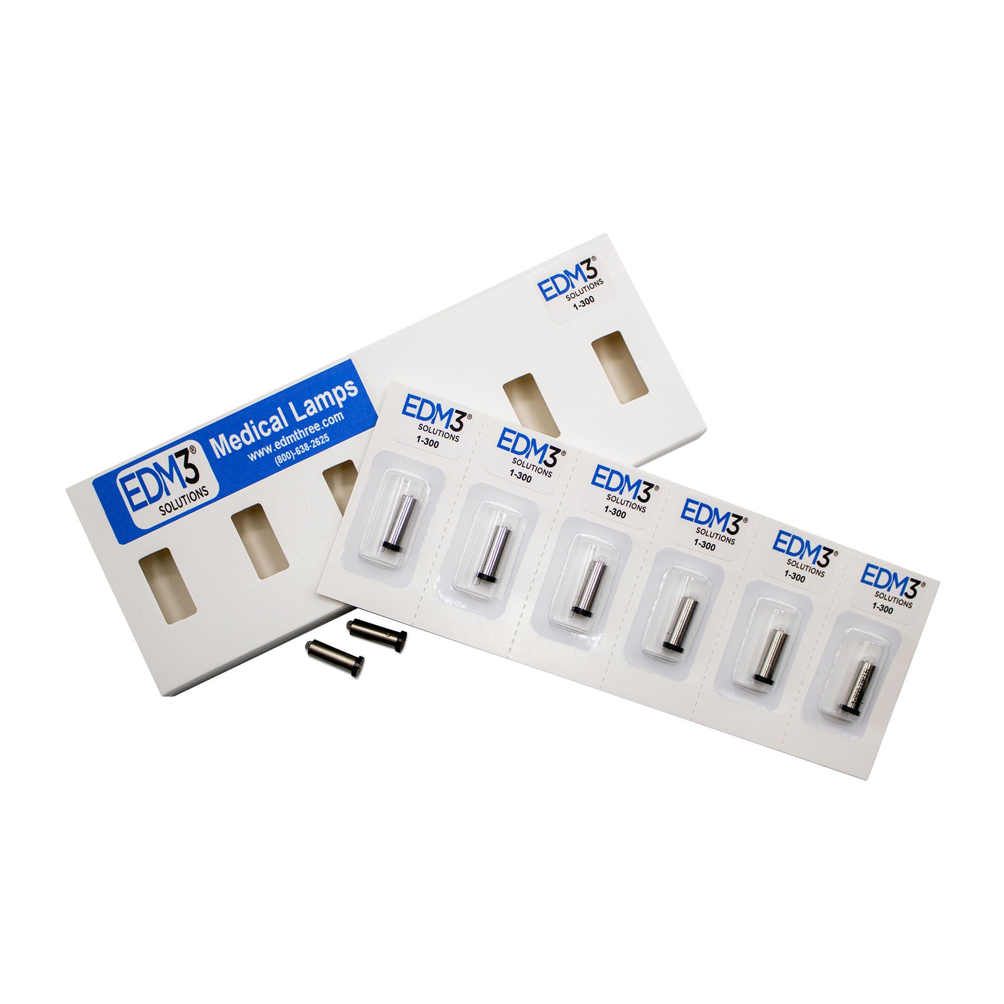 EDM 3 LLC - 1-300 Ophthalmoscope Replacement Bulb EDM3® Halogen 3.5 Volt