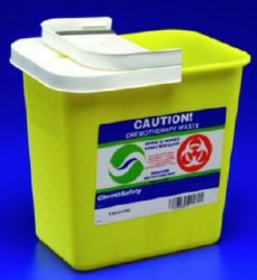 Cardinal 8931PG2 - SharpSafety™ Chemotherapy Waste Container, 12 Gallon, 18¾ x 12¾ x 18¼ Inch - 1/Each, 10/Case