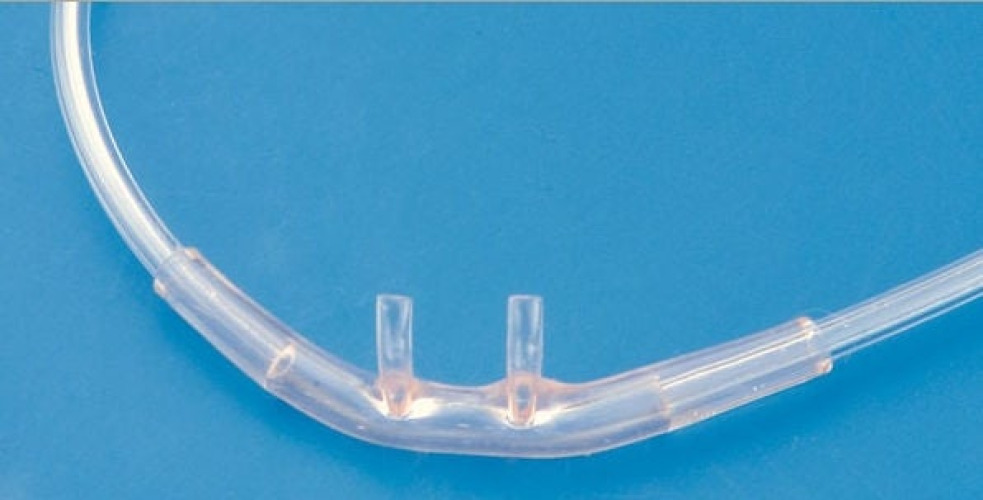 Sun Med - 002611 Nasal Cannula AirLife® Neonatal Curved Prongs 7 Foot Tubing