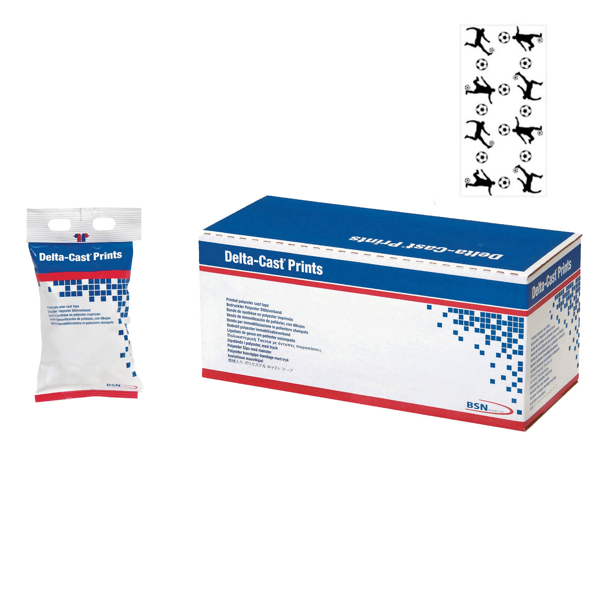 BSN Medical - 4112 Cast Tape Delta-Cast® Prints 2 Inch X 12 Foot Polyester Soccer Balls Print