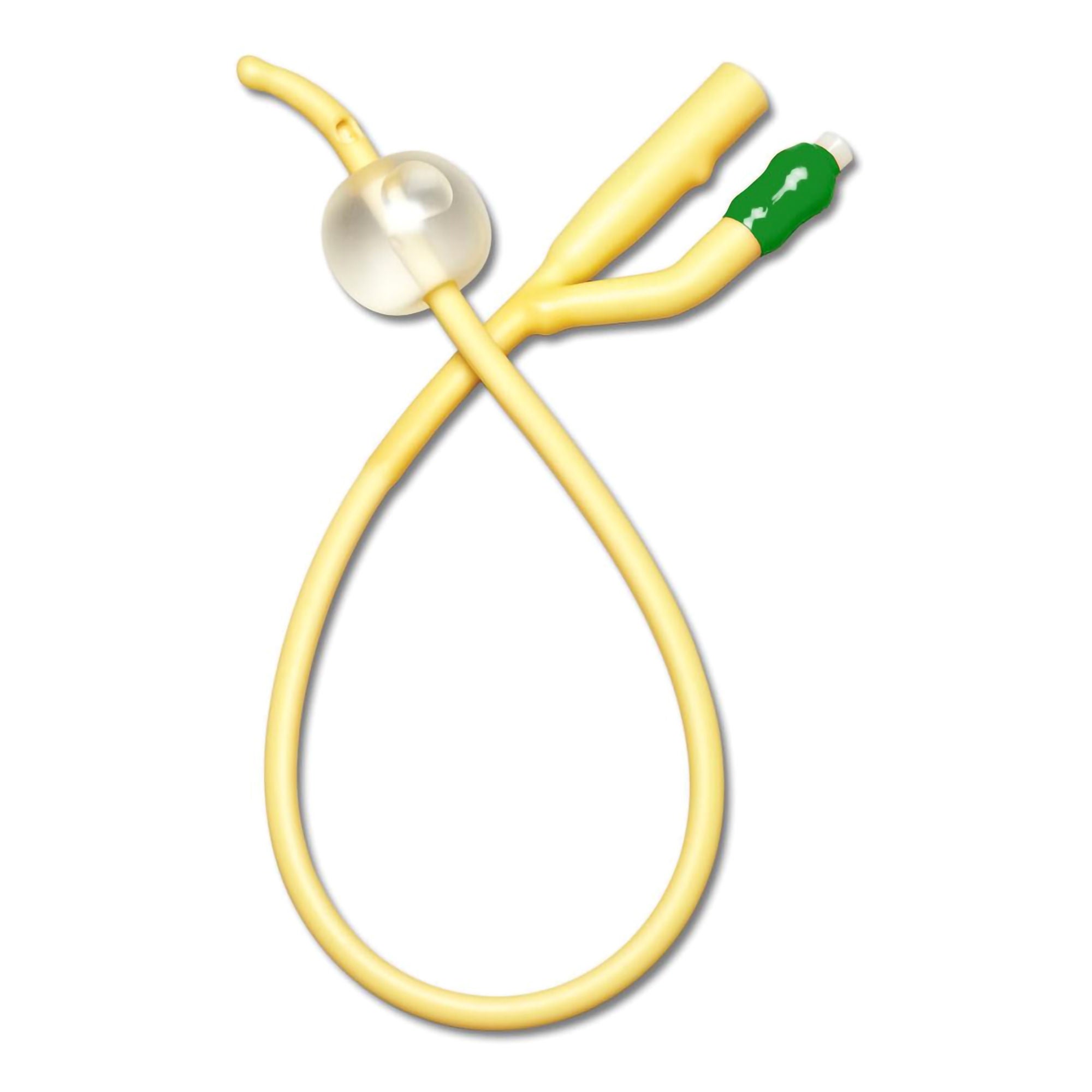 Medline - DYND11214 Foley Catheter Medline 2-Way Coude Tip 10 mL Balloon 14 Fr. Silicone Elastomer Coated Latex