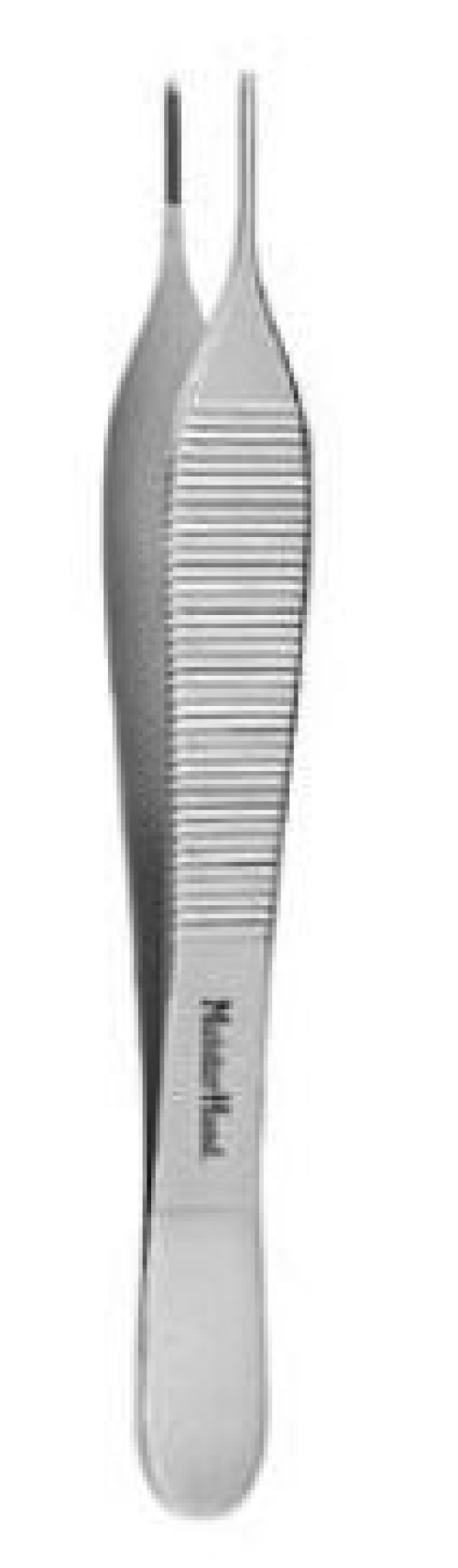 Integra Lifesciences - MH6-118 Dressing Forceps MeisterHand® Adson 4-3/4 Inch Length OR / Surgical Grade German Stainless Steel NonSterile NonLocking Thumb Handle Straight Delicate