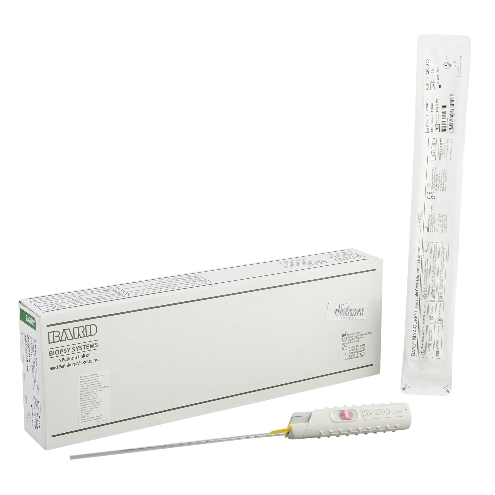 Bard Peripheral Vascular - MC1820 Max Core® Disposable Core Biopsy Instrument