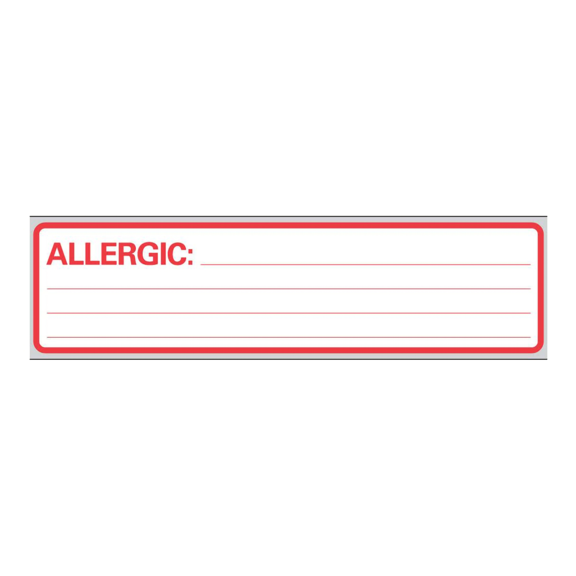 PDC Healthcare - N-12 Timemed Pre-Printed Allergy Alert Label Removable Tape