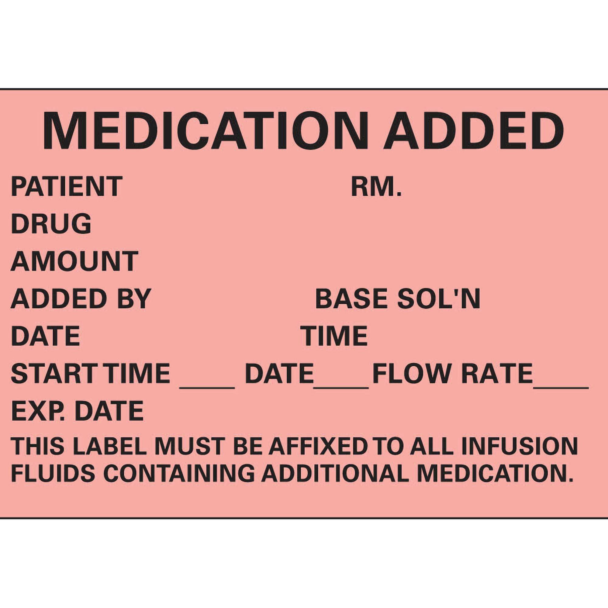 PDC Healthcare - N-200 Timemed Medication Added Pre-Printed Label