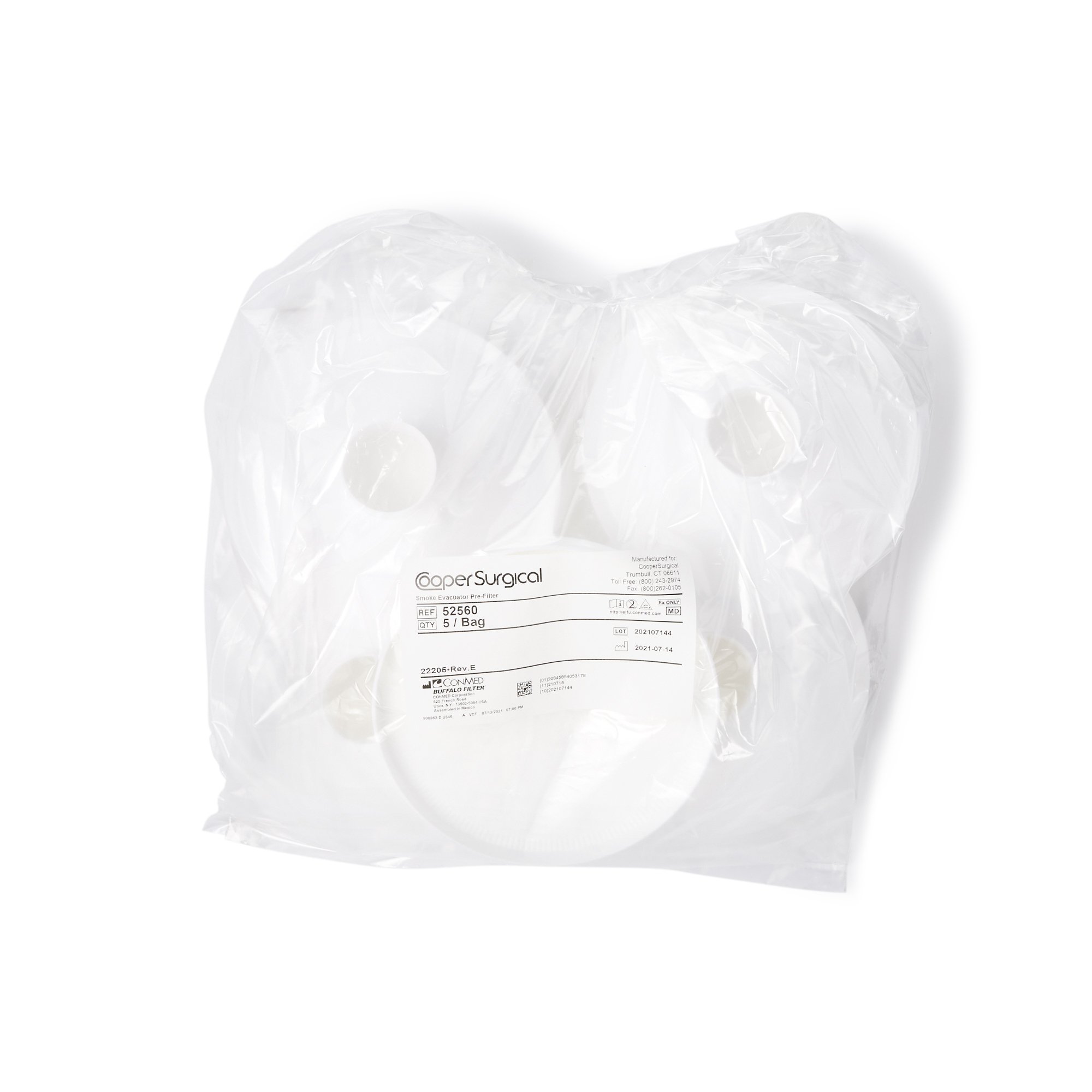 Smoke Evacuation Prefilter 52560 by Cooper Surgical