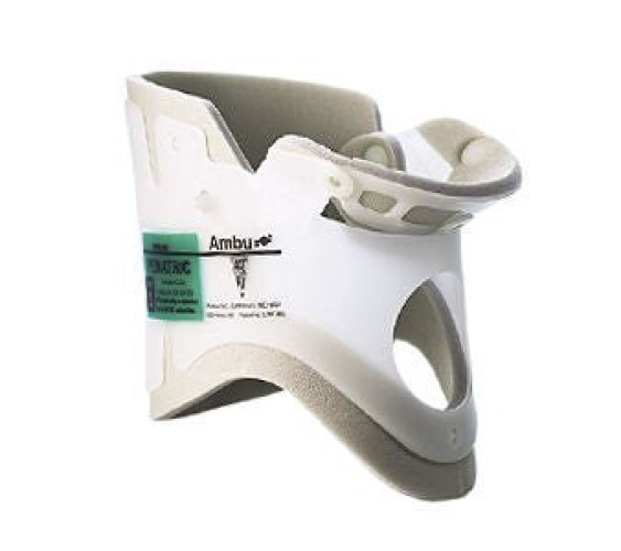 Ambu - 000264502 Extrication Cervical Collar Ambu® Perfit™ Preformed Pediatric Size 2 One-Piece / Trachea Opening 3 Inch Height Adjustable Neck Circumference