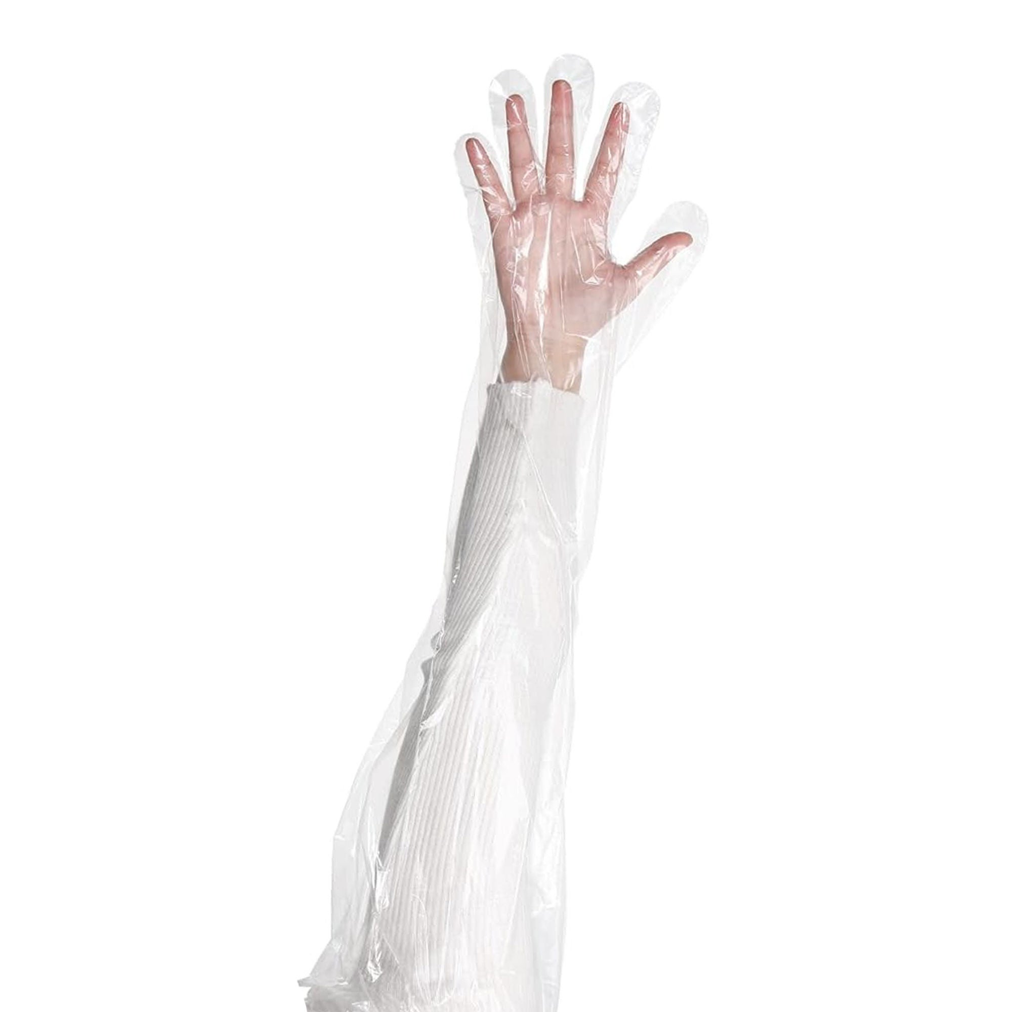 Bird & Cronin - 08140222 Whirlpool Glove One Size Fits Most Plastic Translucent Shoulder Length Straight Cuff NonSterile