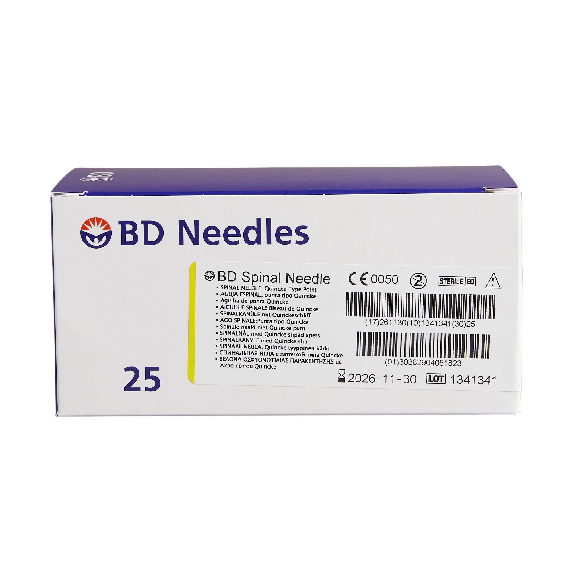 BD - 405182 Spinal Needle BD™ Quincke Style 20 Gauge 3-1/2 Inch Length Sterile
