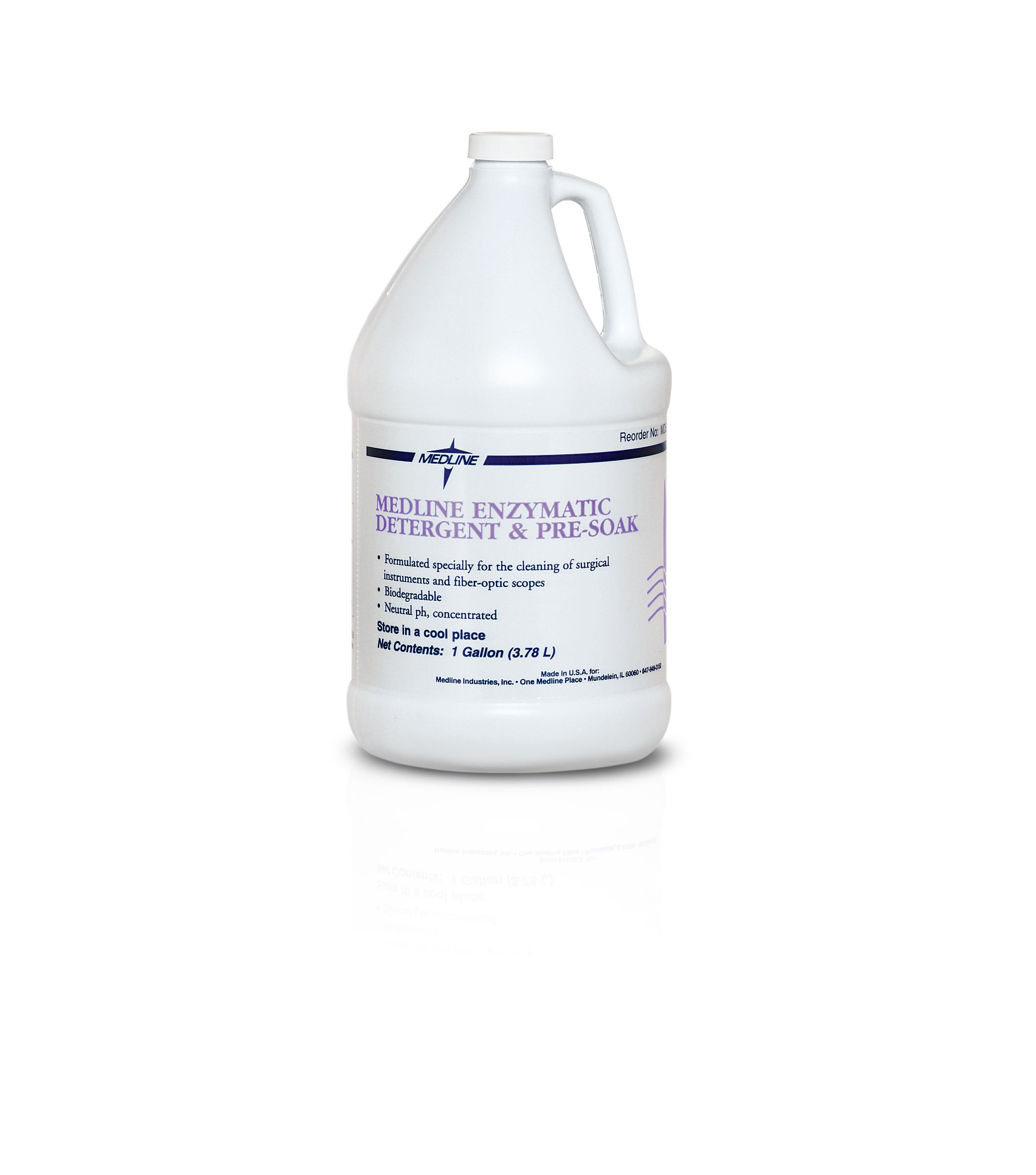 Medline - MDS88000B91 Enzymatic Instrument Detergent Medline Liquid Concentrate 1 gal. Jug Fresh Scent
