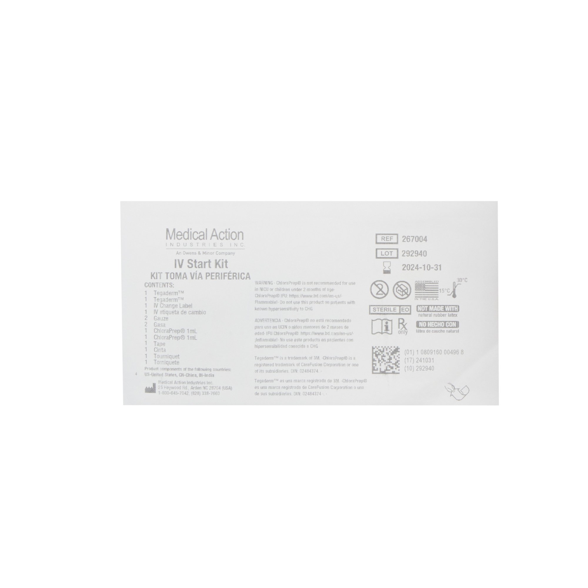 Medical Action Industries - 267004 Medical Action Industries 3M Tergaderm® IV Start Kit