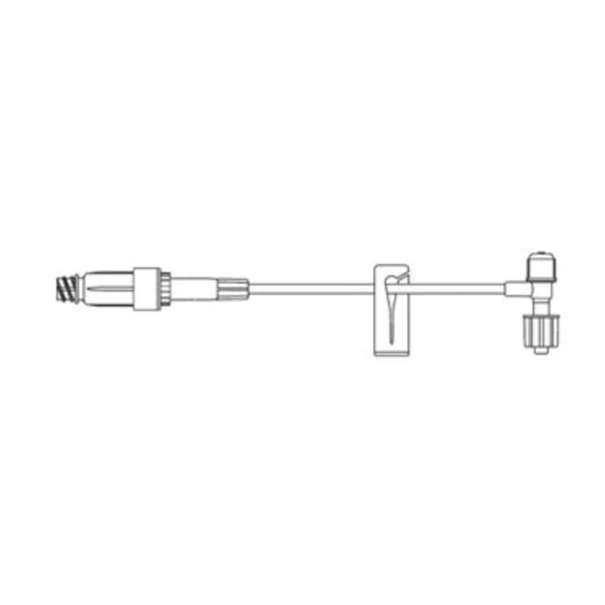 B. Braun - 473439 IV Extension Set Needle-Free Port Small Bore 5-1/2 Inch Tubing Without Filter