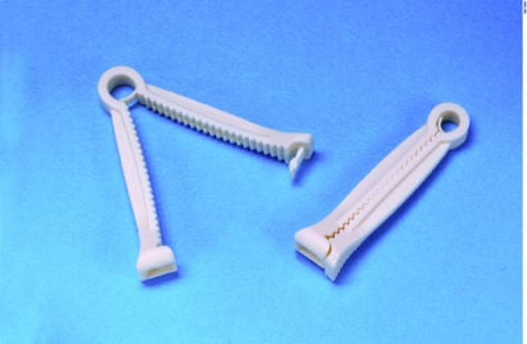 Busse Hospital Disposables - 384 Umbilical Cord Clamp Posi-Grip® Plastic