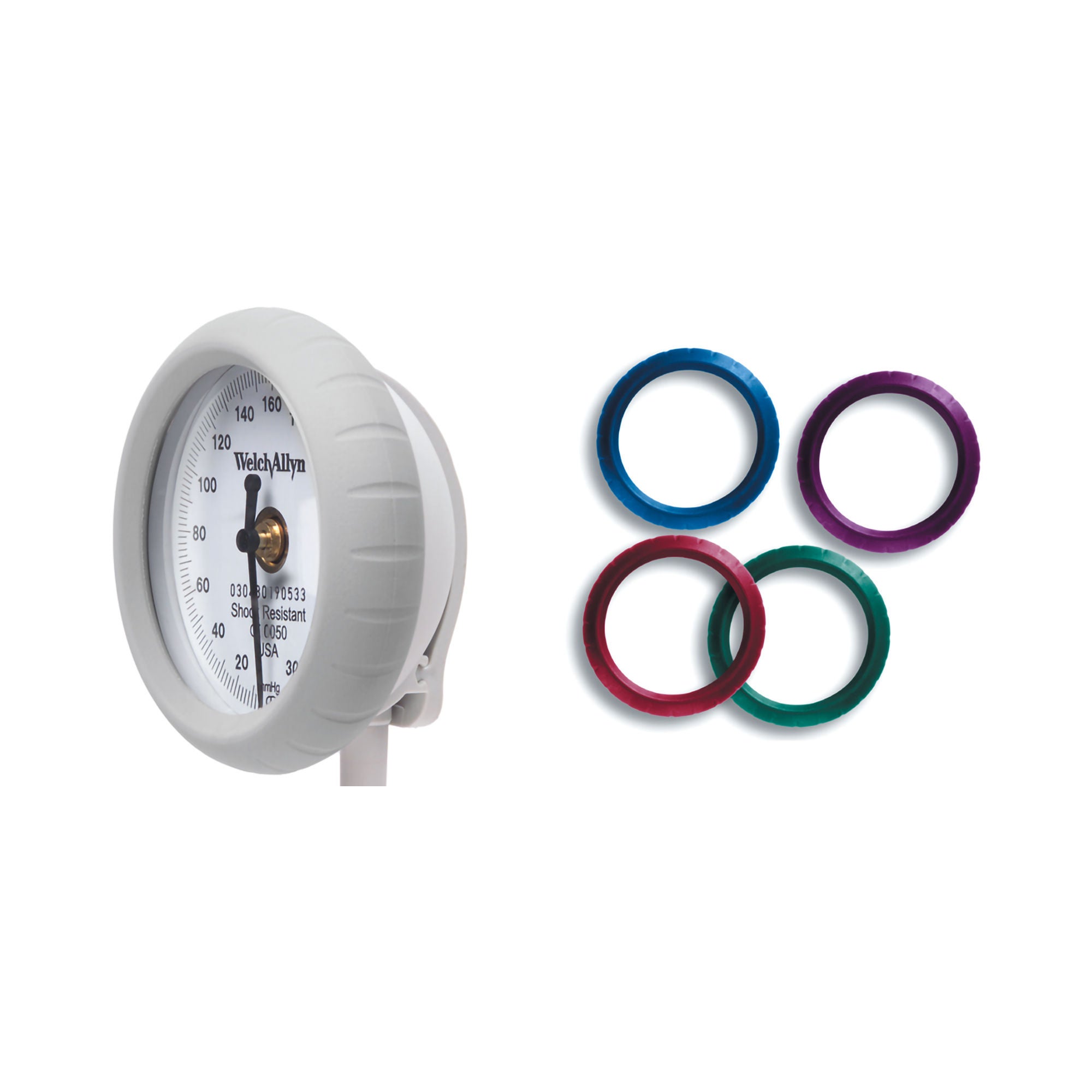 Welch Allyn - DS44-11V Aneroid Sphygmomanometer Unit DuraShock® Adult Cuff Arm Vinyl Cuff 23 - 40 cm Pocket Aneroid