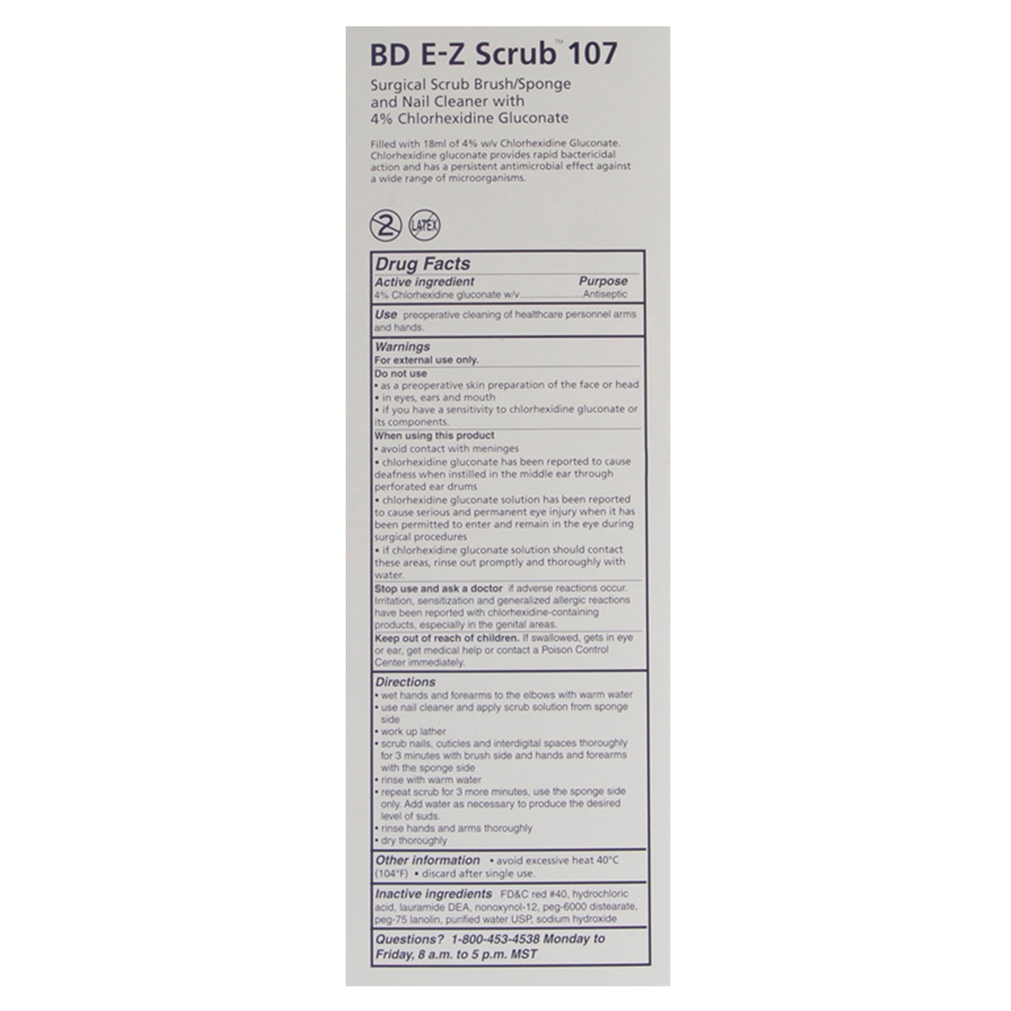 BD - 371073 E-Z Scrub™ Red Impregnated Scrub Brush