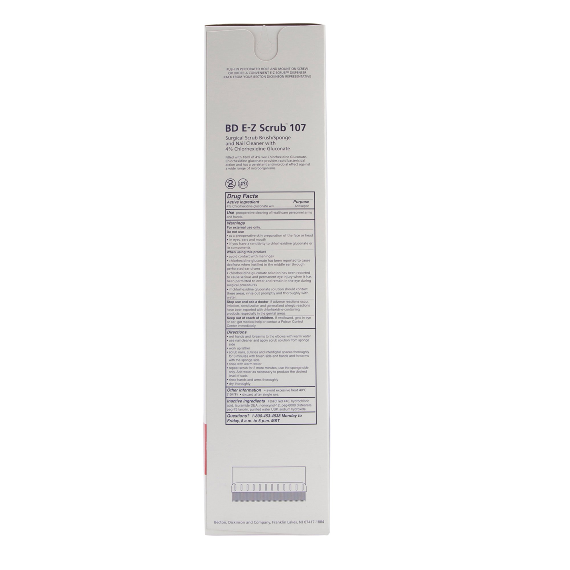 BD - 371073 E-Z Scrub™ Red Impregnated Scrub Brush