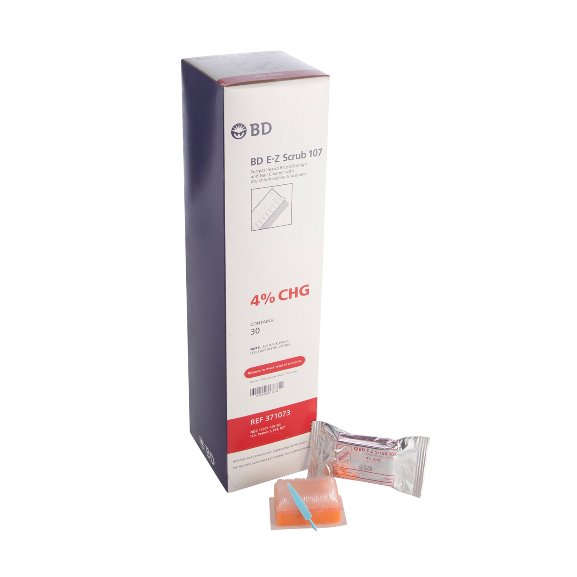 BD - 371073 E-Z Scrub™ Red Impregnated Scrub Brush