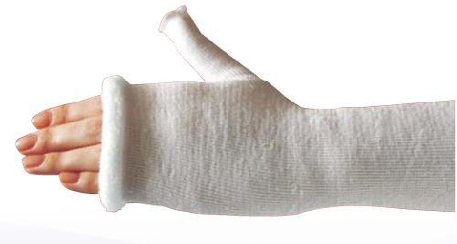 BSN Medical - 53102 Stockinette Long Arm / Precut Tubular Terry-Net™ Thumb Spica 3 X 19 Inch Synthetic Terry Cloth NonSterile