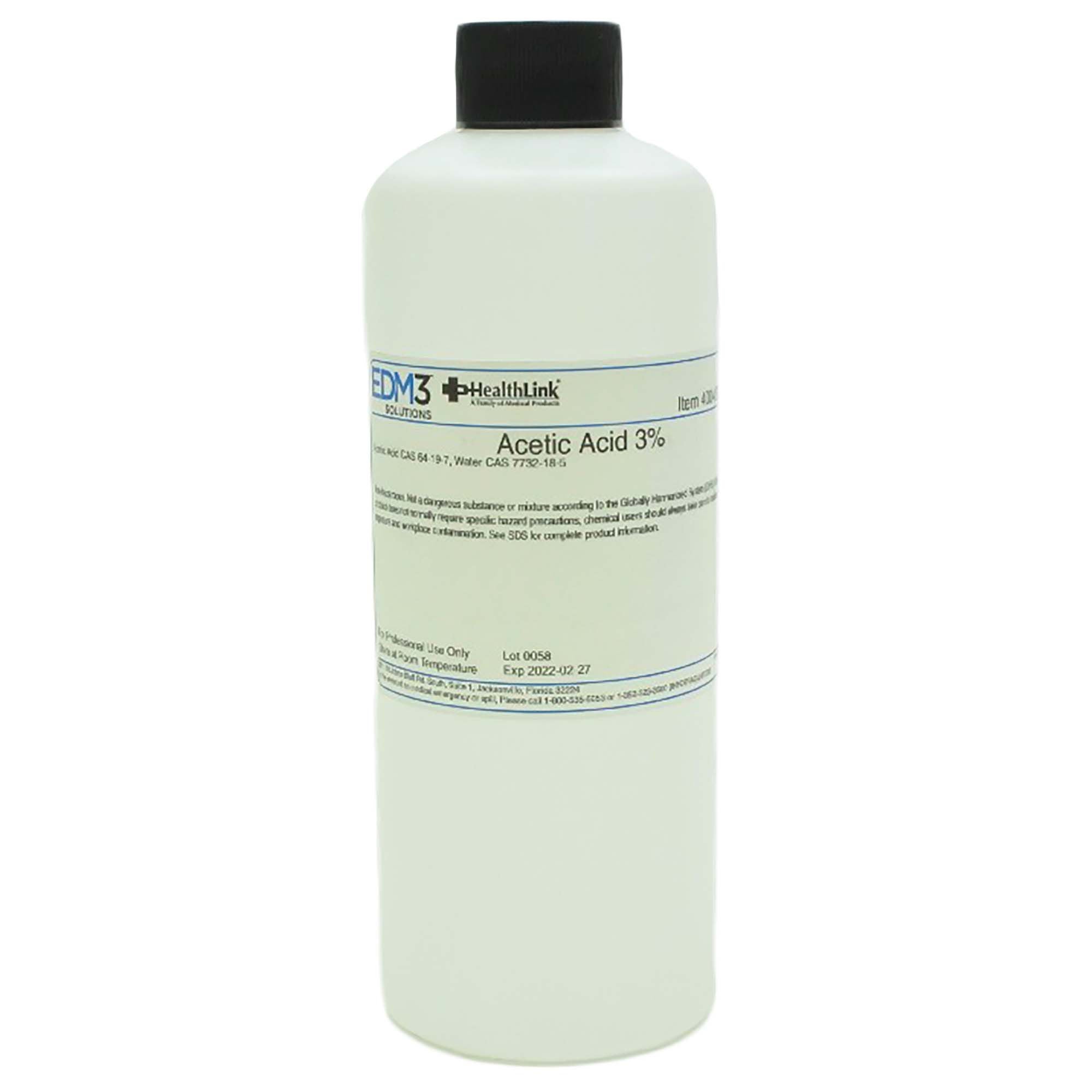 EDM 3 LLC - 400420 Chemistry Reagent Acetic Acid Organic Acid 3% 16 oz.