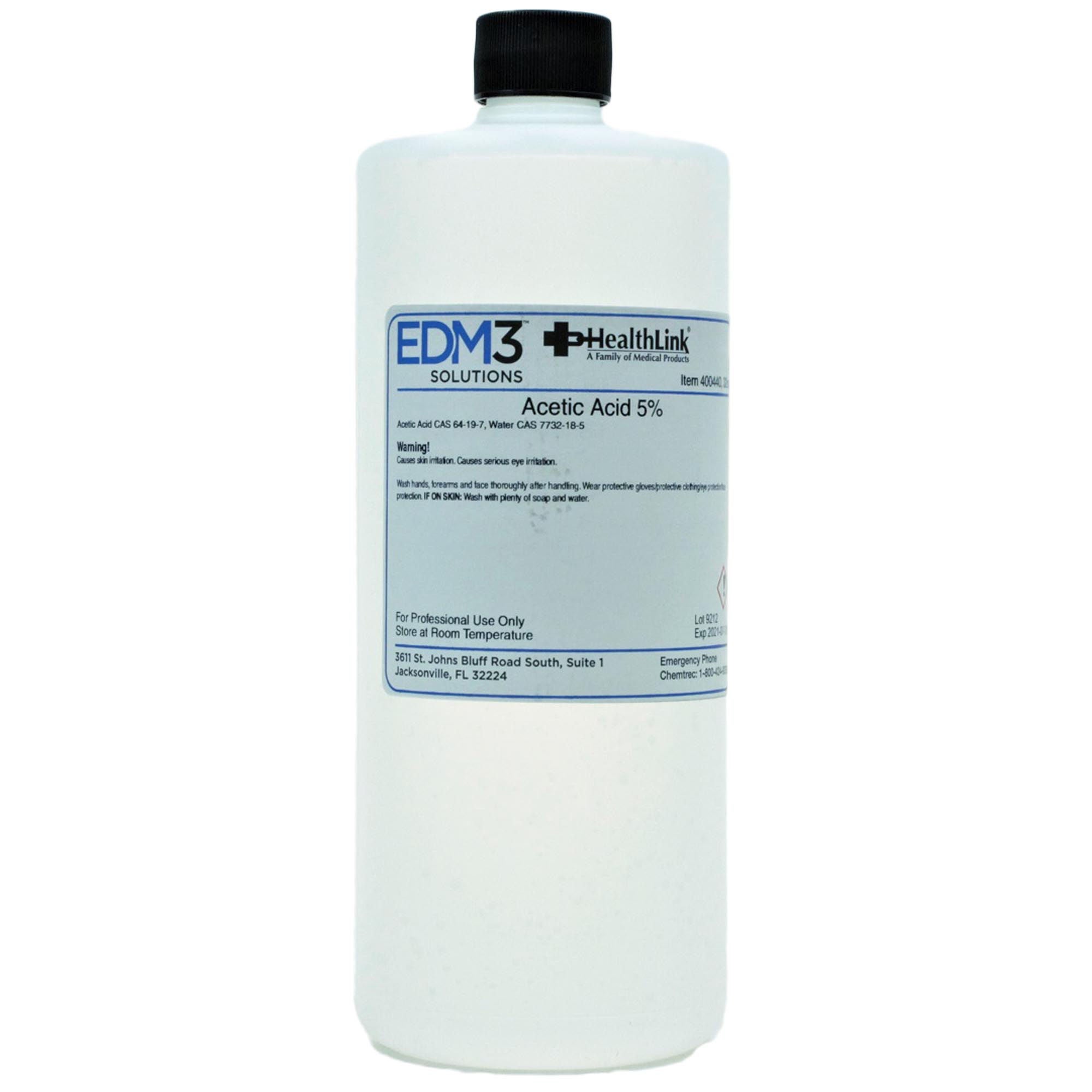 EDM 3 LLC - 400440 Chemistry Reagent Acetic Acid Organic Acid 5% 32 oz.