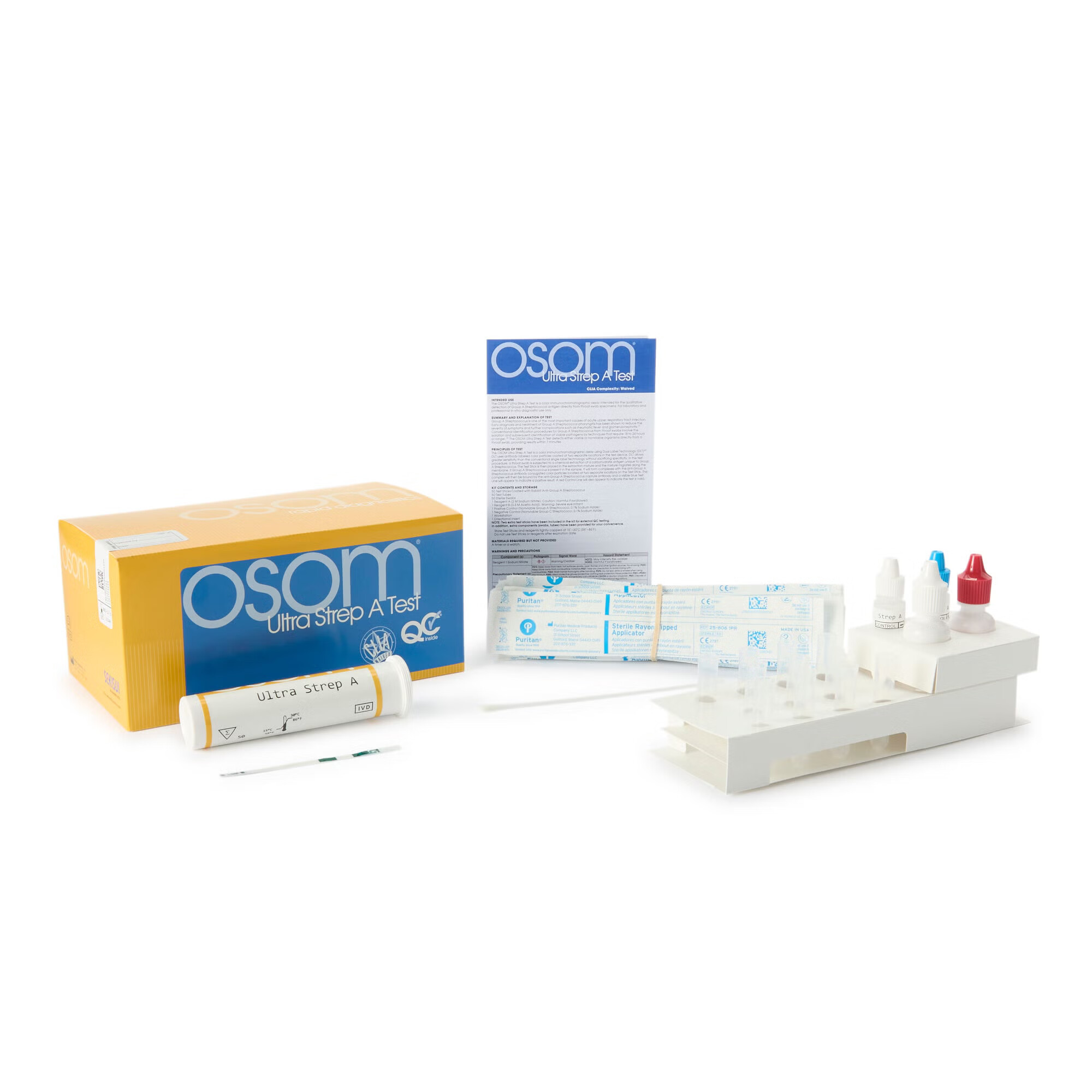 Sekisui Diagnostics - 149 Respiratory Test Kit OSOM® Ultra Strep A Test 50 Tests CLIA Waived