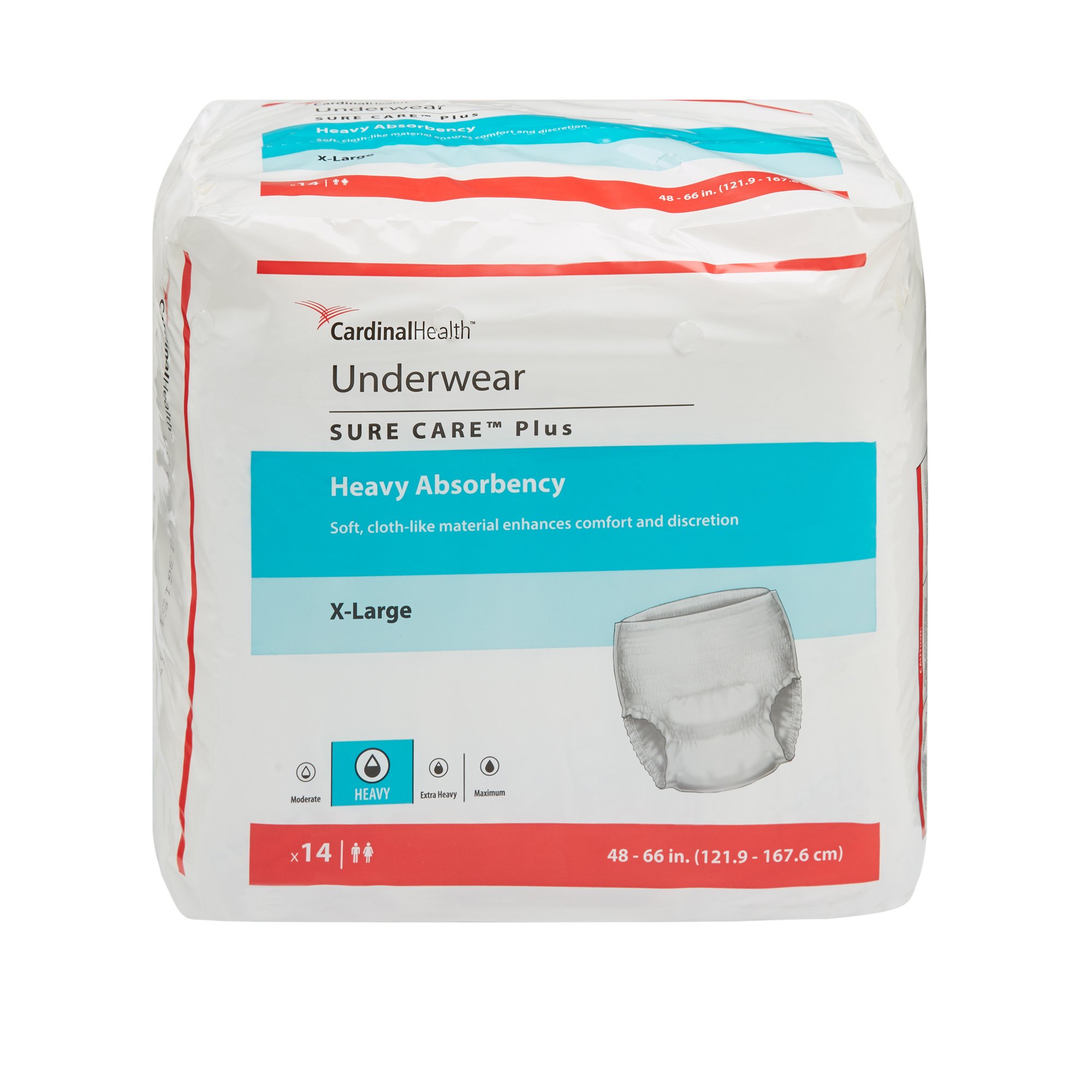 Cardinal - 1625 Sure Care™ Plus Heavy Absorbent Underwear
