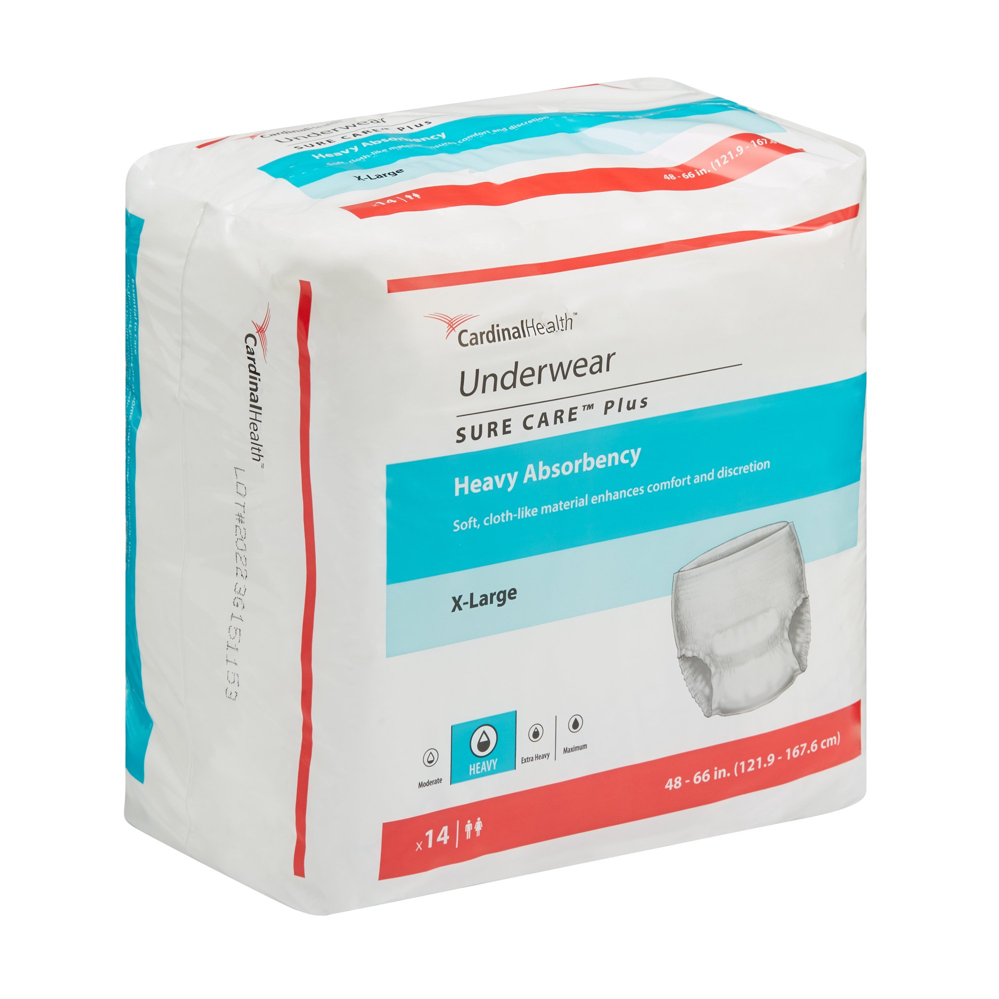 Cardinal - 1625 Sure Care™ Plus Heavy Absorbent Underwear