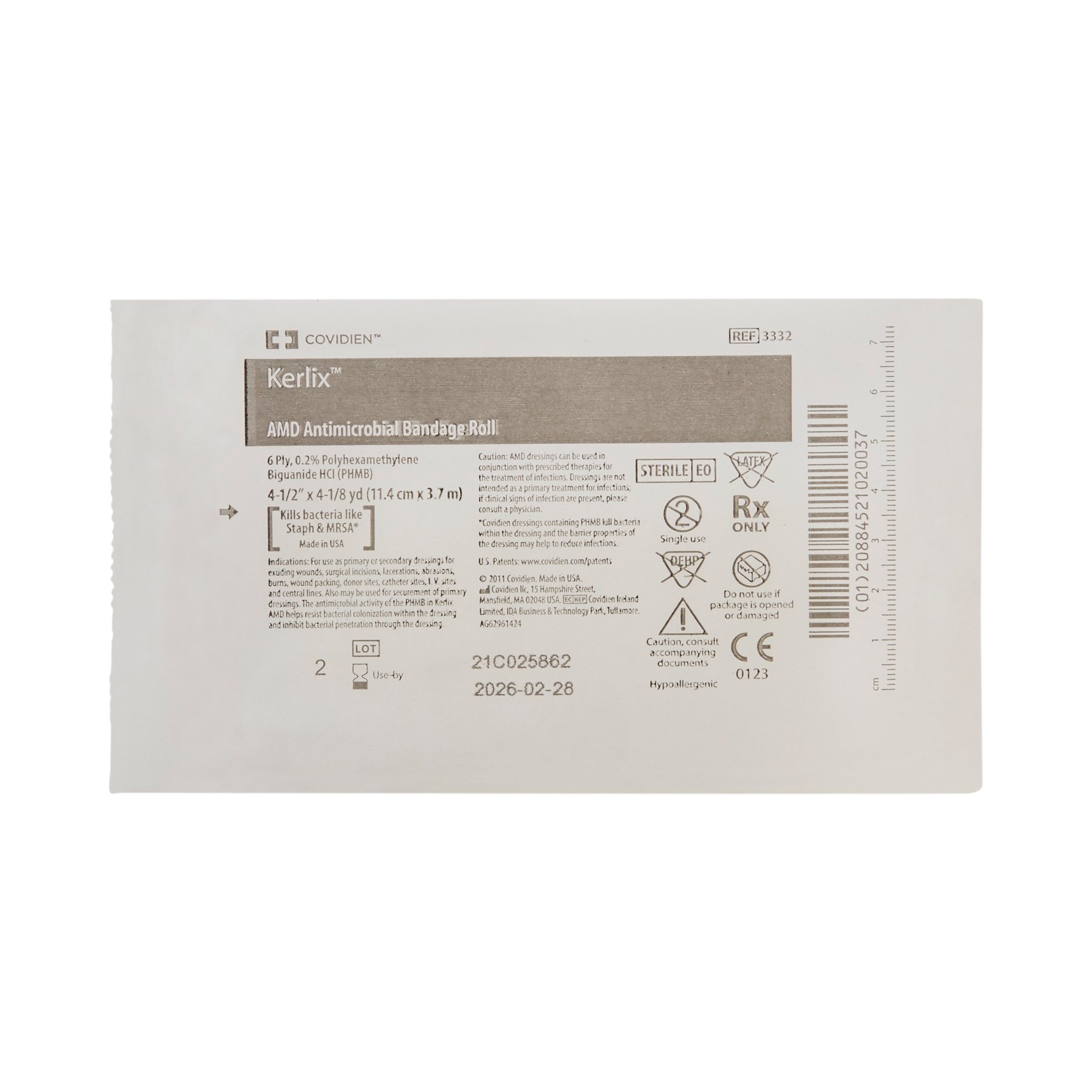 Cardinal - 3332 Kerlix™ AMD Sterile Antimicrobial Gauze Sponge