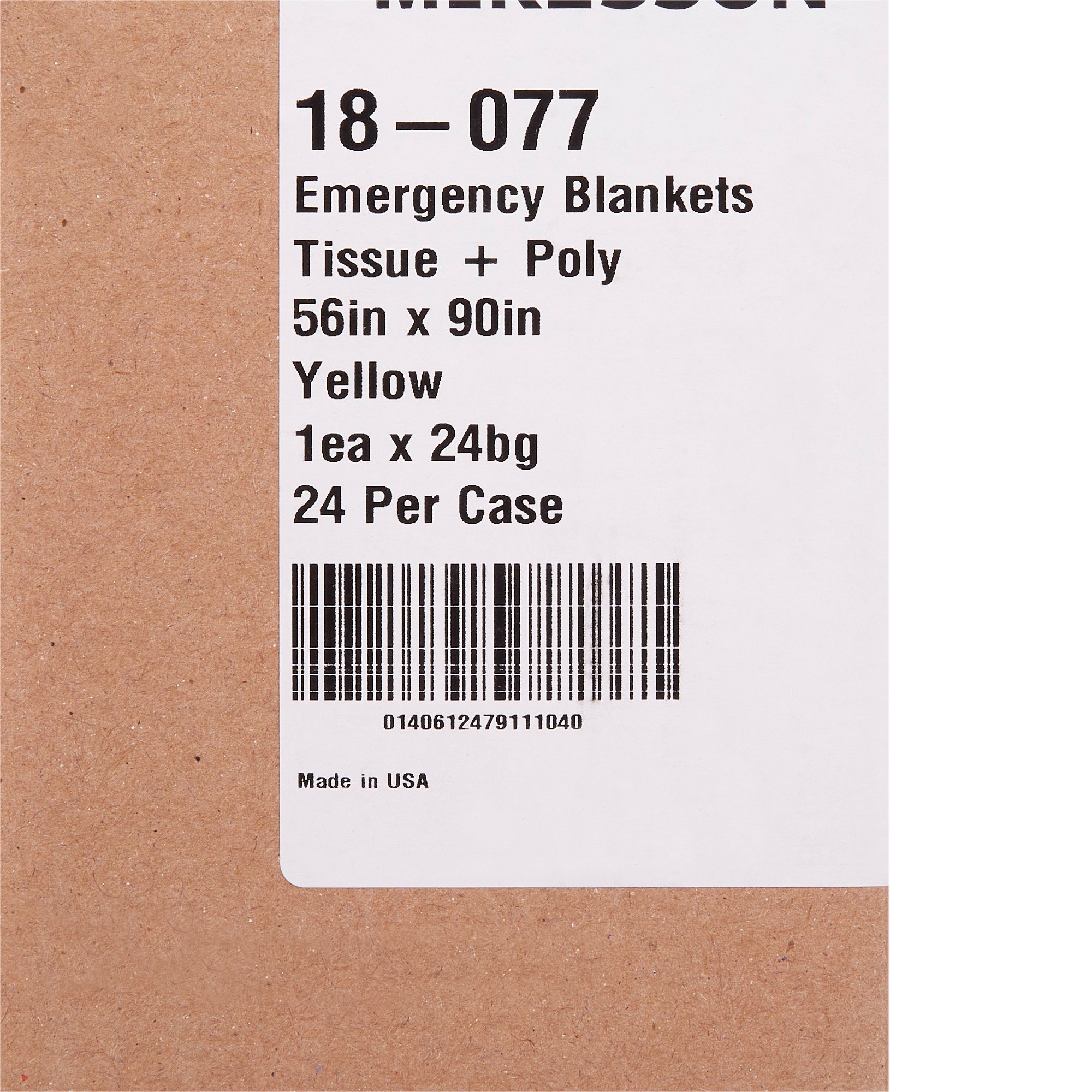 McKesson Brand 18-077 - McKesson Rescue Blanket, 56 x 90 Inch - 1/Each, 24/Case