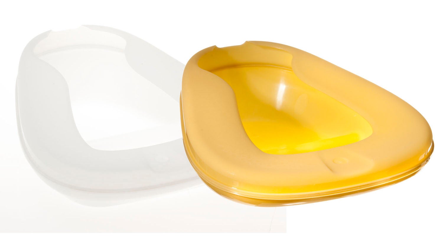 Medline - DYND80281 Contoured Bedpan Medline Unisex Mauve 40 oz. / 1183 mL