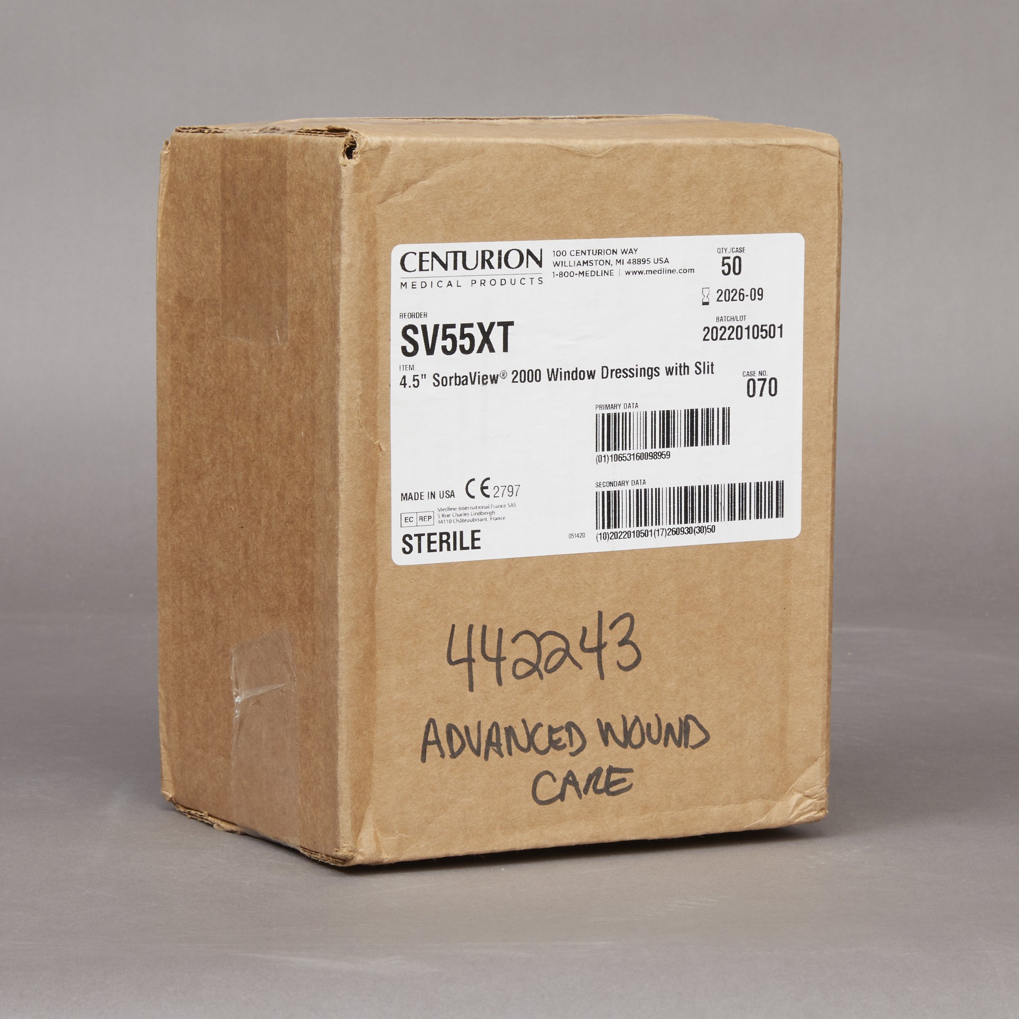 Medline SV55XT - SorbaView® IV Dressing - 1/Each, 50/Case
