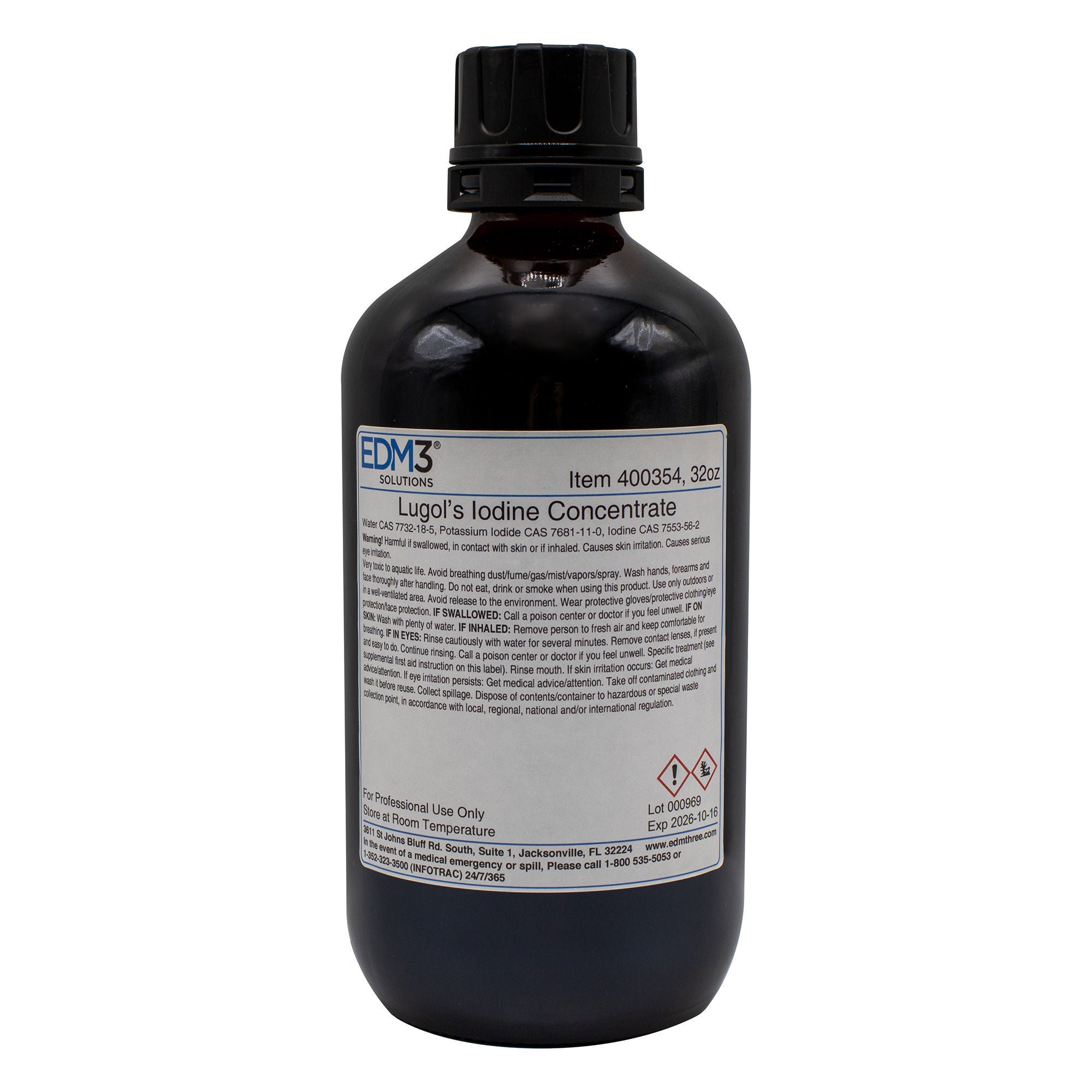 EDM 3 LLC - 400534 Histology Reagent Potassium Hydroxide 20% 16 oz.