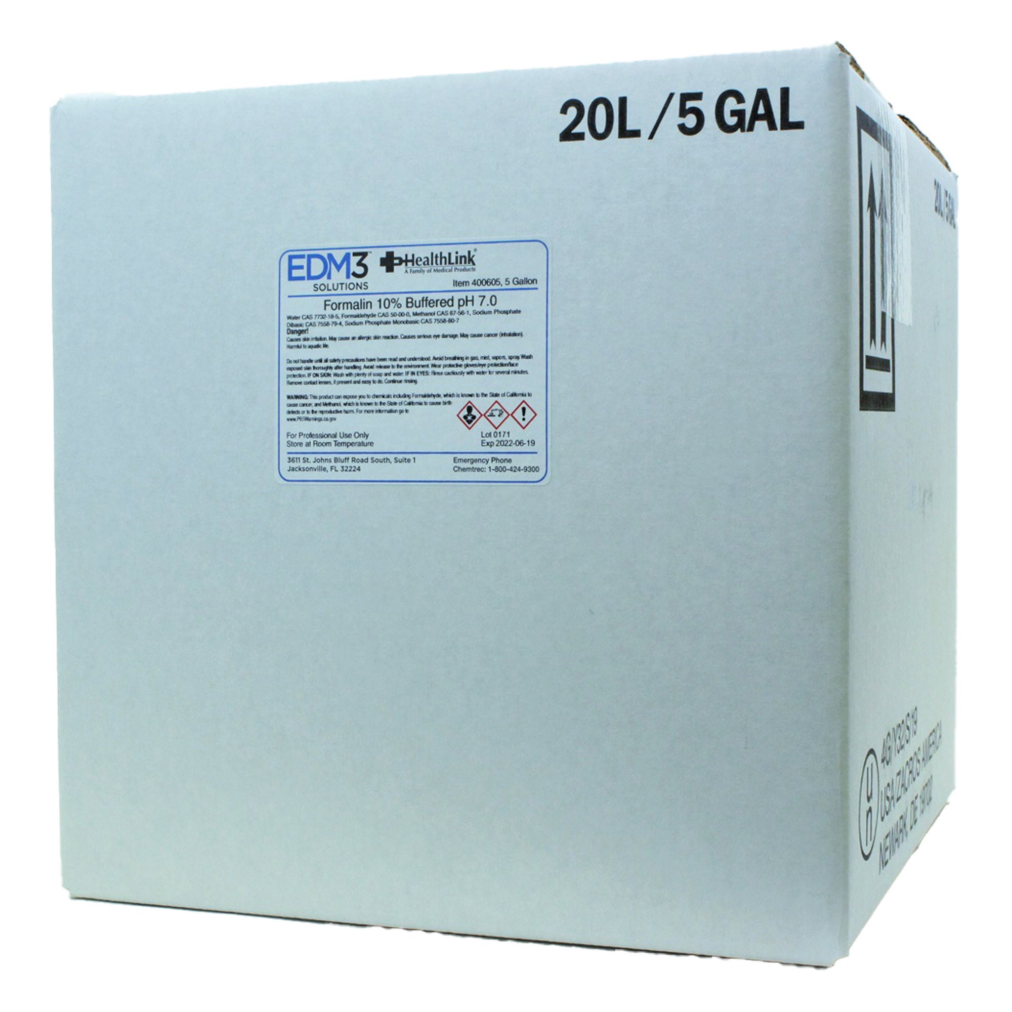 EDM 3 LLC - 400605 Healthlink 10% Phosphate Buffered Formalin Histology Reagent