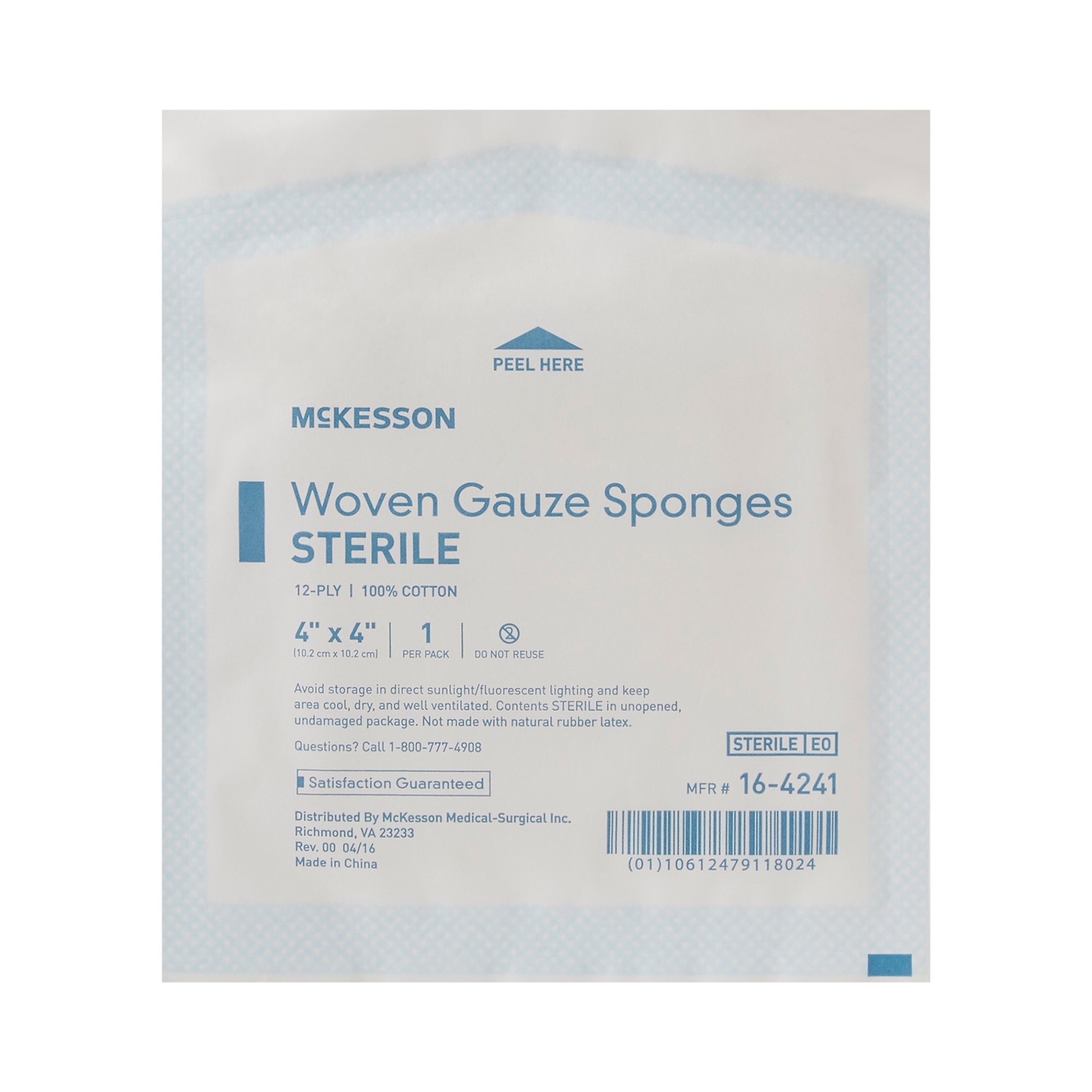 McKesson Brand - 16-4241 McKesson Sterile Gauze Sponge