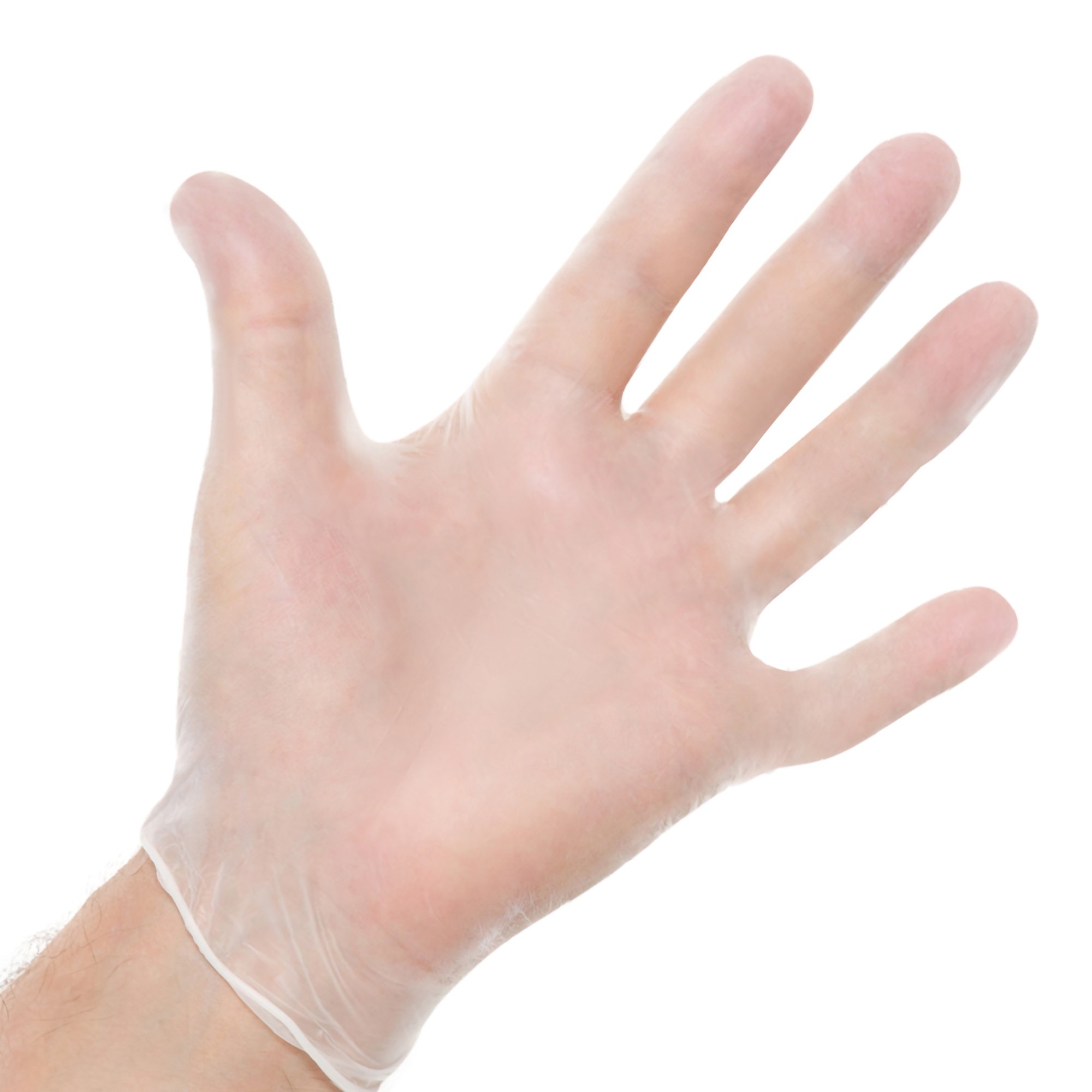 O&M Halyard Inc 50033 - Halyard™ Vinyl Exam Glove, Large, White - 100/Box, 1000/Case