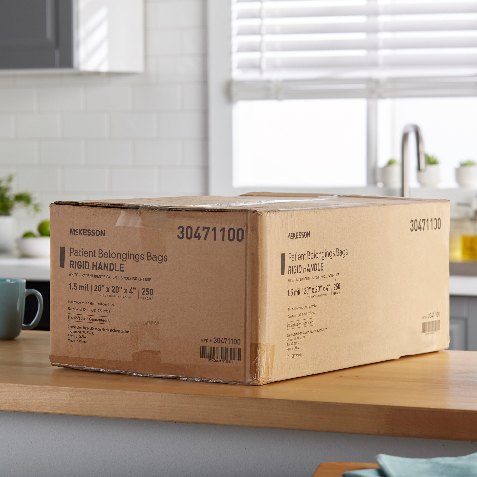 McKesson Brand - 30471100 McKesson Patient Belongings Bag With Snap Closure