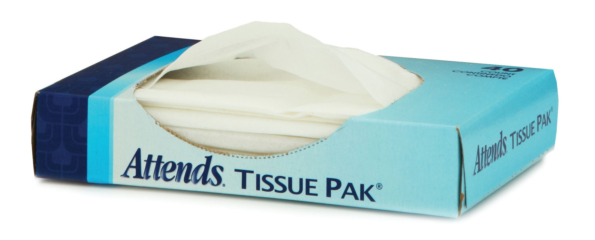 Attends Healthcare Products - T-540 Facial Tissue Attends Tissue Pak® White 5 X 7-1/2 Inch 40 Count