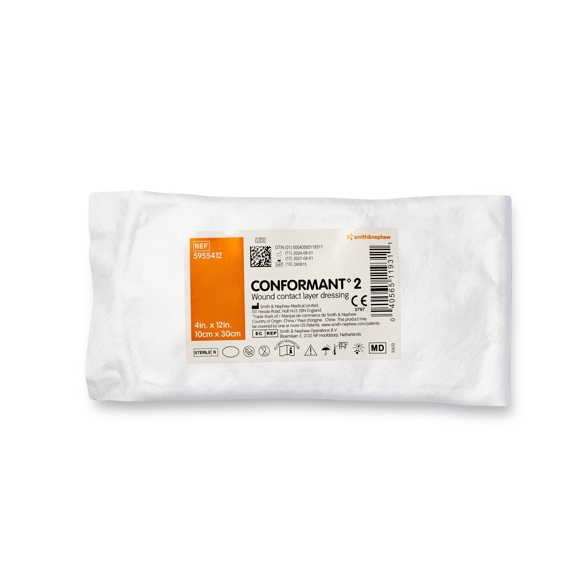 Smith & Nephew - 5955412 Conformant 2 Wound Contact Layer Dressing