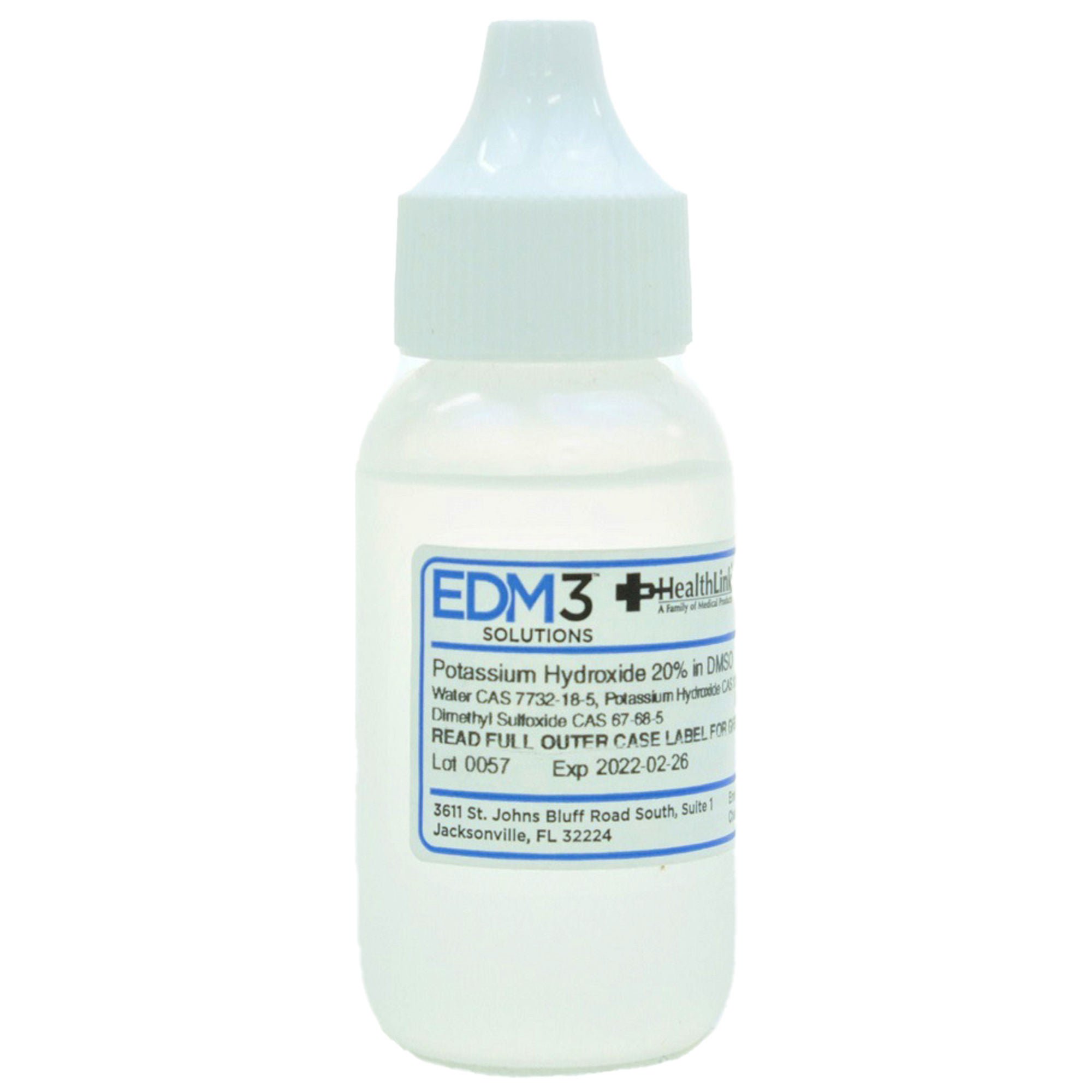 EDM 3 LLC - 400526 Histology Reagent Potassium Hydroxide Tissue Processing / Staining 20% 30 mL