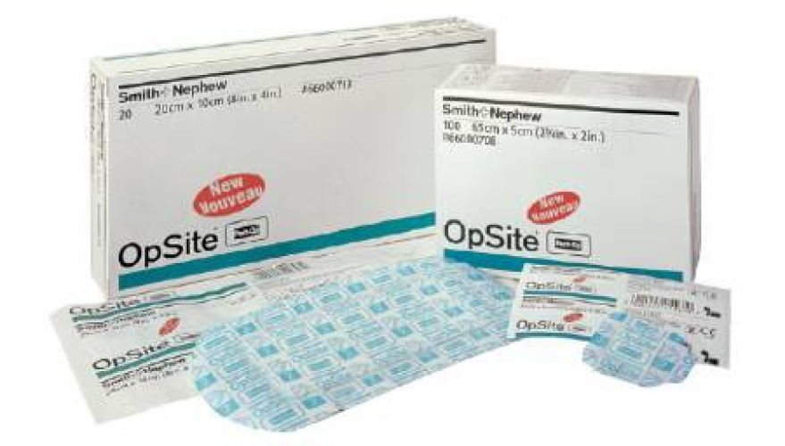 Smith & Nephew 66000708 - OpSite Post Op Transparent Film Dressing with Pad, 2 x 2½ Inch - 1/Each, 100/Box