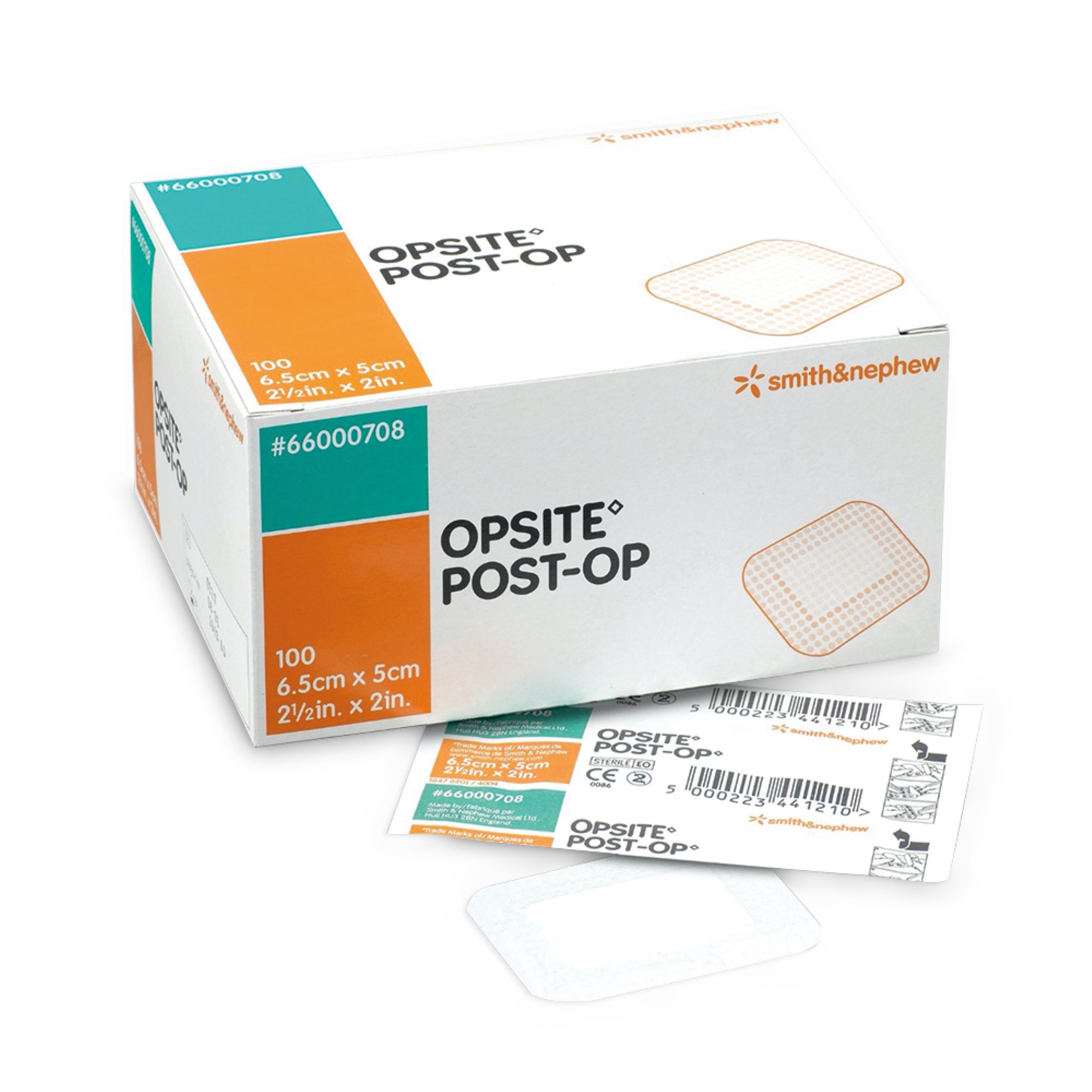 Smith & Nephew - 66000708 OpSite Post Op Transparent Film Dressing with Pad