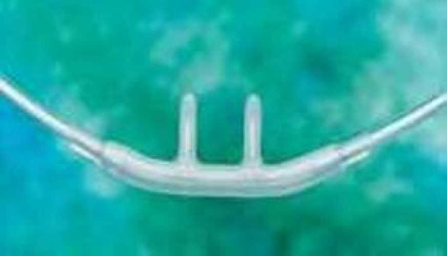 Medline - HUD1816 Nasal Cannula Softech® Adult Straight Prongs 10 Foot Tubing